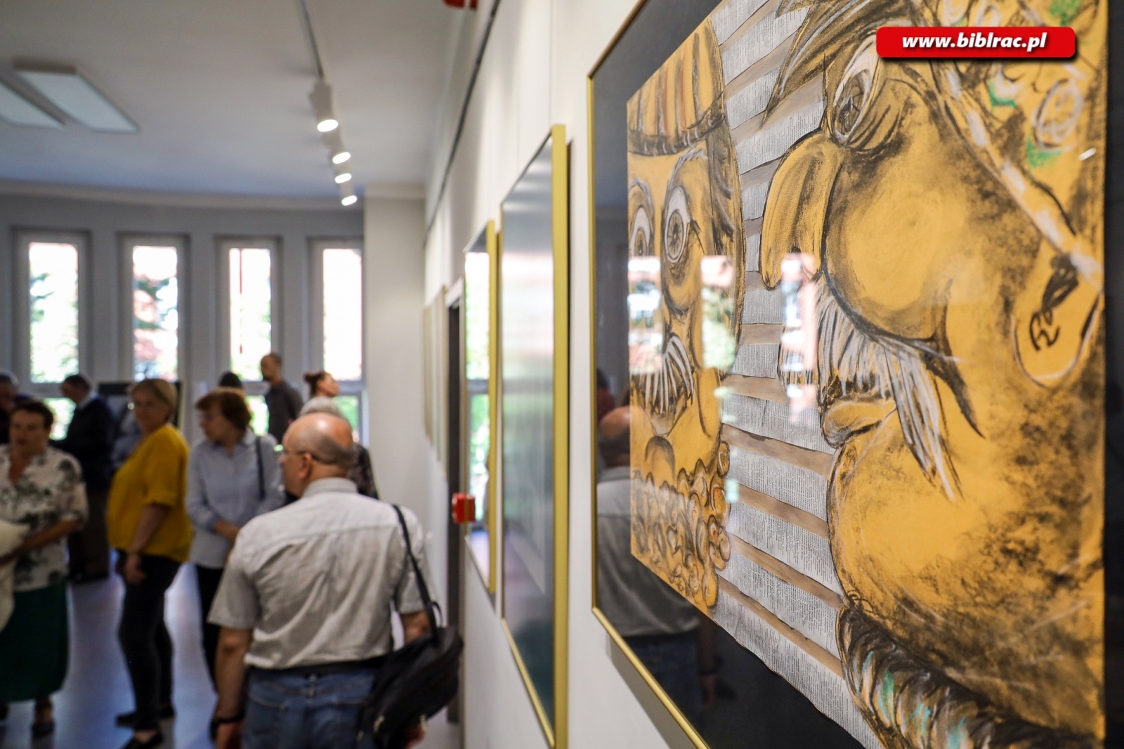 Zdjęcie w galerii na portalu naszraciborz.pl: Wernisaż wystawy Gęby i Gębory Bernadety Długosz-Włodarczyk wiadomości z regionu