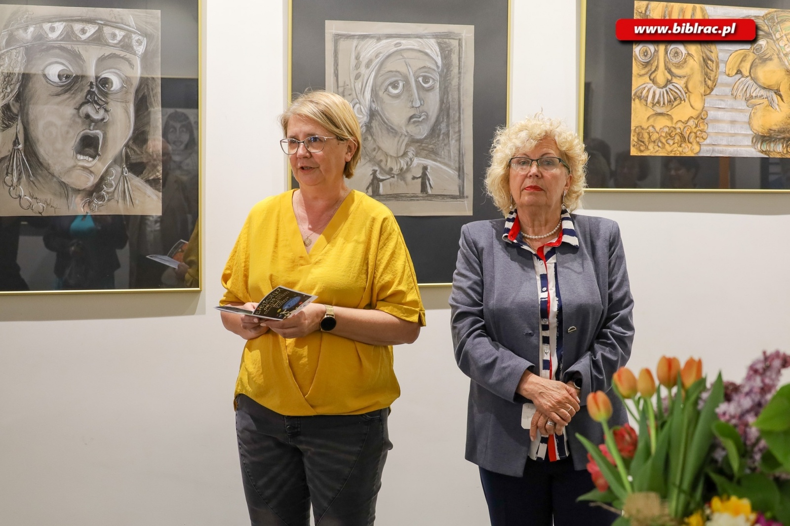 Zdjęcie w galerii na portalu naszraciborz.pl: Wernisaż wystawy Gęby i Gębory Bernadety Długosz-Włodarczyk wiadomości z regionu