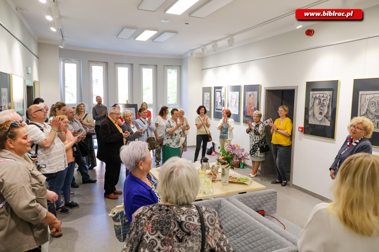Zdjęcie w galerii na portalu naszraciborz.pl: Wernisaż wystawy Gęby i Gębory Bernadety Długosz-Włodarczyk wiadomości z regionu