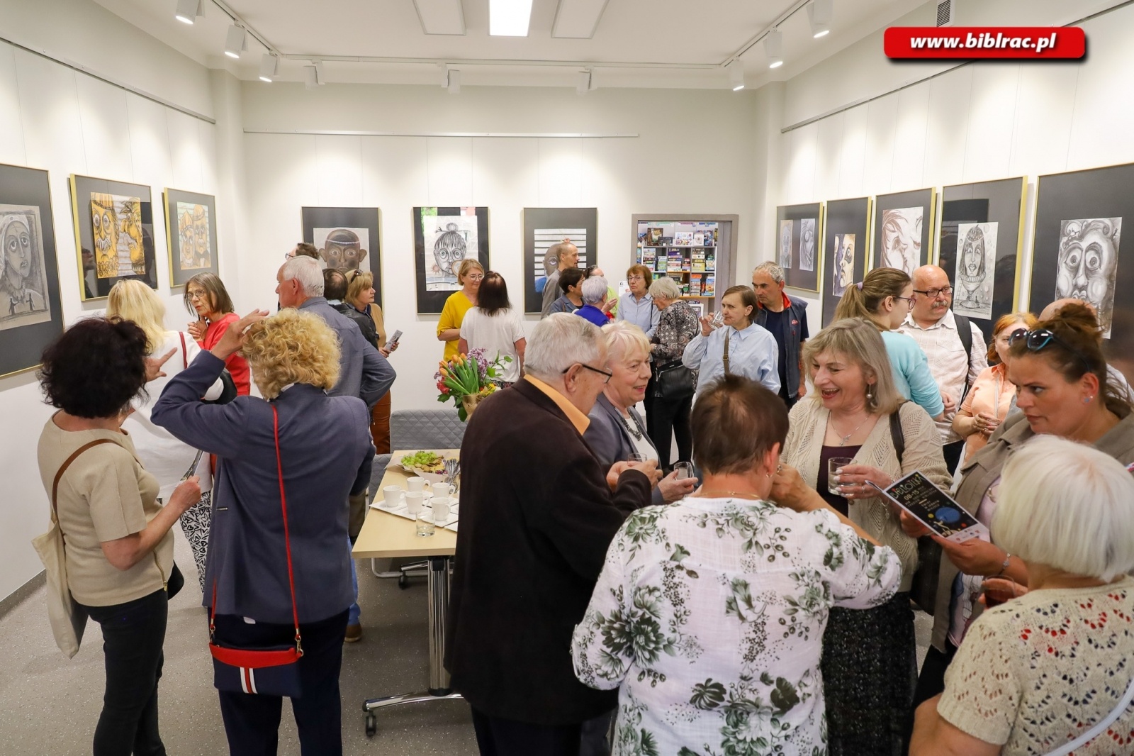 Zdjęcie w galerii na portalu naszraciborz.pl: Wernisaż wystawy Gęby i Gębory Bernadety Długosz-Włodarczyk wiadomości z regionu