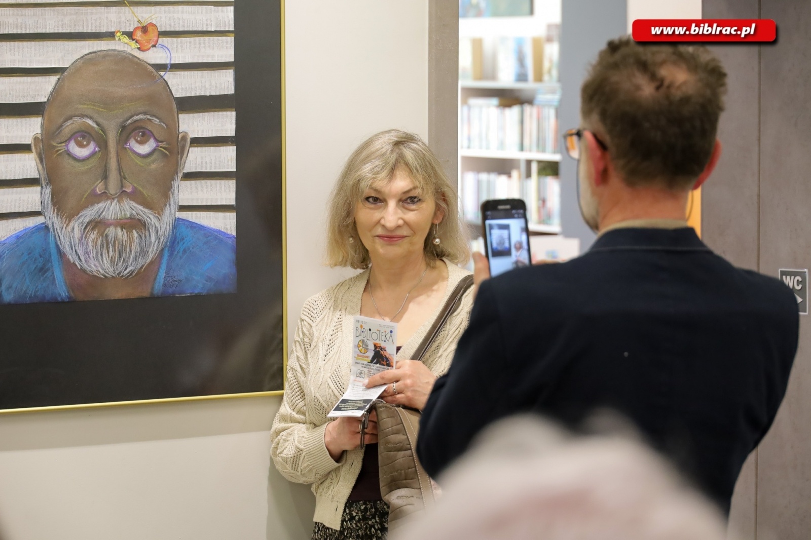 Zdjęcie w galerii na portalu naszraciborz.pl: Wernisaż wystawy Gęby i Gębory Bernadety Długosz-Włodarczyk wiadomości z regionu
