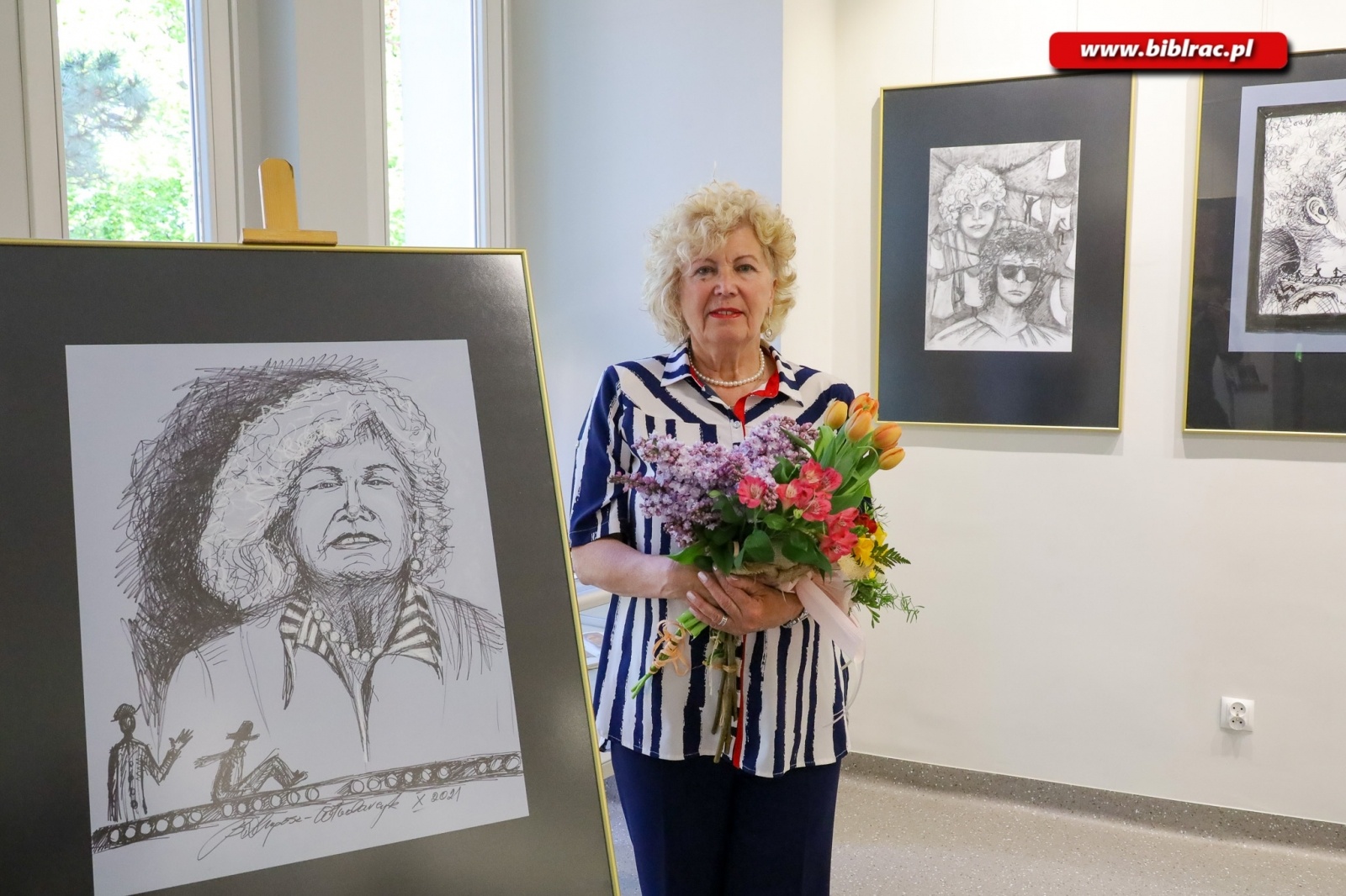 Zdjęcie w galerii na portalu naszraciborz.pl: Wernisaż wystawy Gęby i Gębory Bernadety Długosz-Włodarczyk wiadomości z regionu