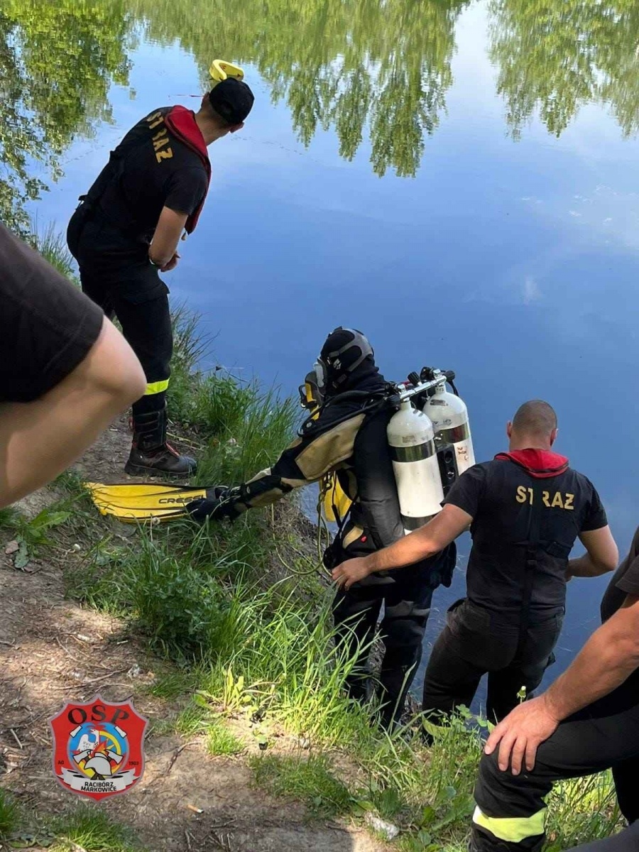 Zdjęcie w galerii na portalu naszraciborz.pl: Ze żwirowni na Ostrogu wyłowiono ciało mężczyzny wiadomości z regionu