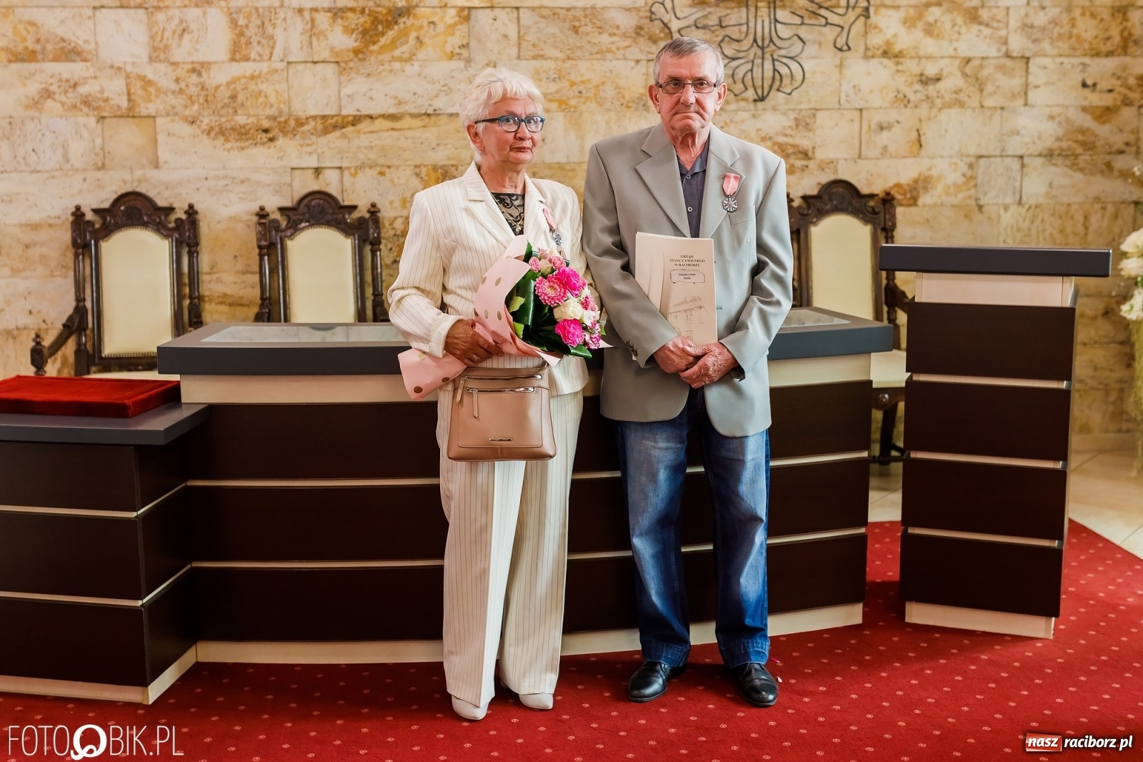 Zdjęcie w galerii na portalu naszraciborz.pl: Złote gody małżeńskie w raciborskim USC [FOTO] wiadomości z regionu