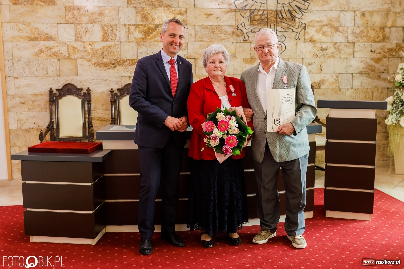 Zdjęcie w galerii na portalu naszraciborz.pl: Złote gody małżeńskie w raciborskim USC [FOTO] wiadomości z regionu