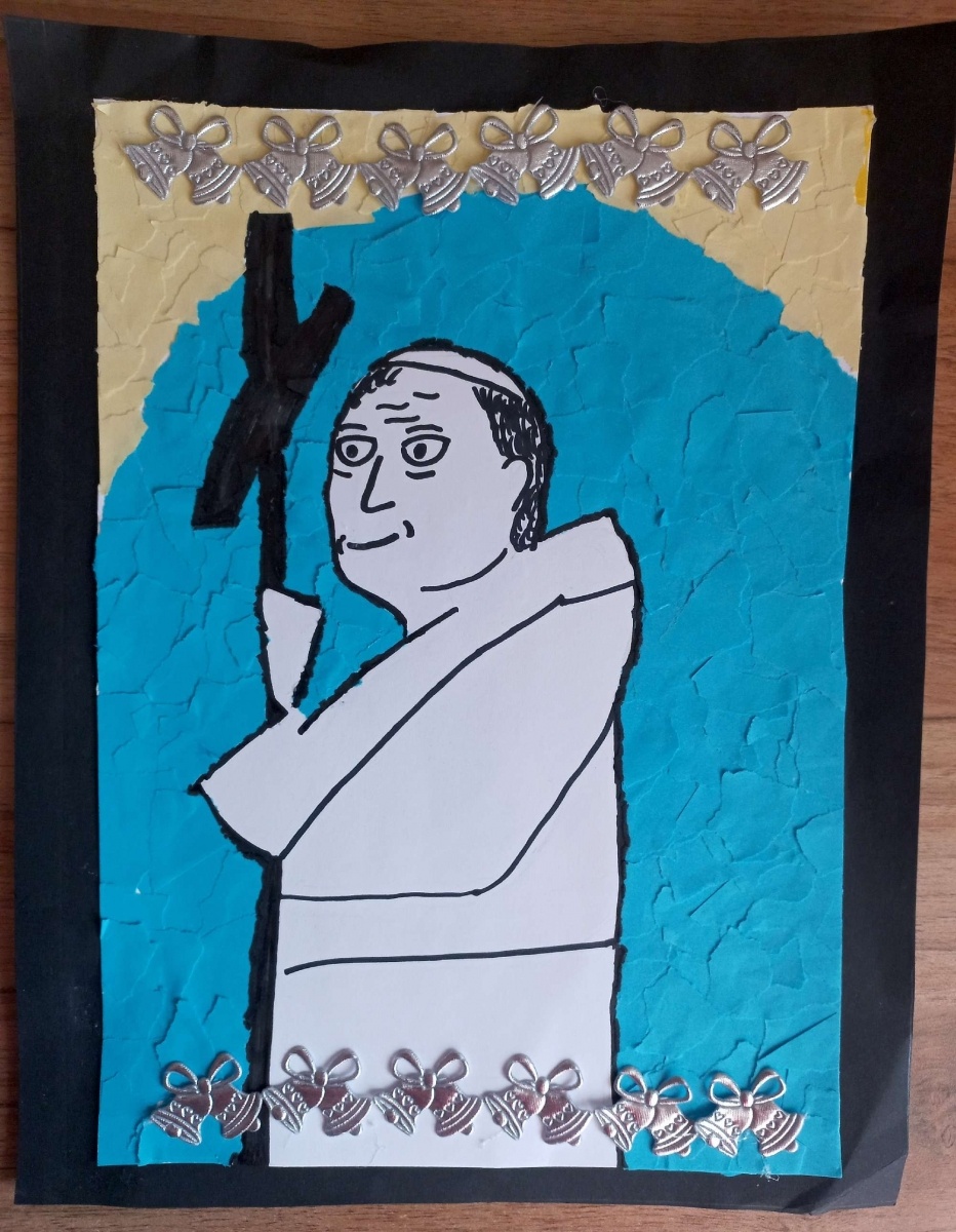 Zdjęcie w galerii na portalu naszraciborz.pl: Jan Paweł II - pielgrzym pokoju. Konkurs w SP 15 wiadomości z regionu