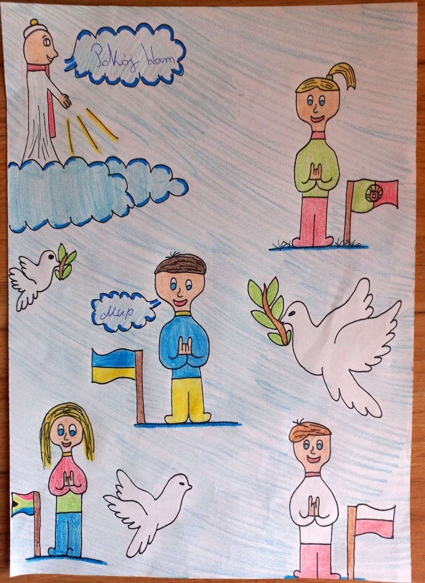 Zdjęcie w galerii na portalu naszraciborz.pl: Jan Paweł II - pielgrzym pokoju. Konkurs w SP 15 wiadomości z regionu