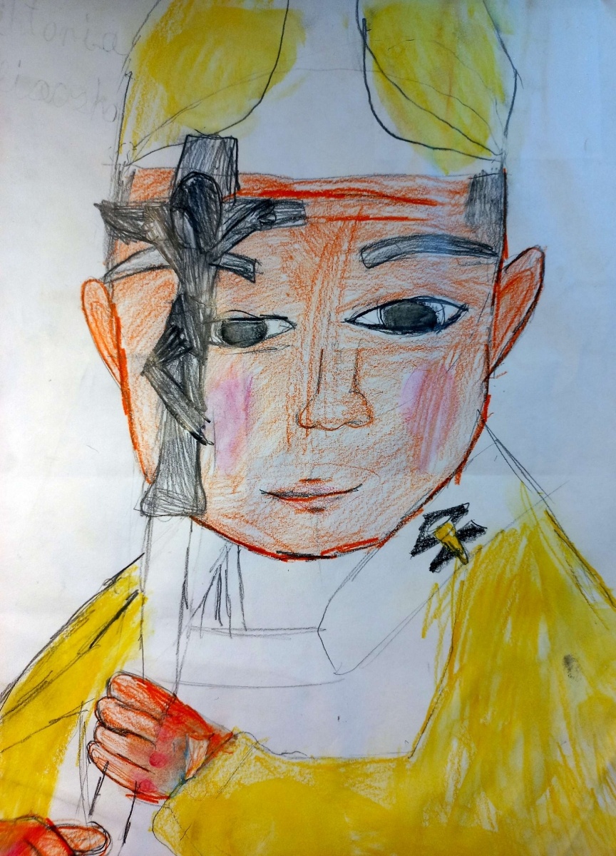 Zdjęcie w galerii na portalu naszraciborz.pl: Jan Paweł II - pielgrzym pokoju. Konkurs w SP 15 wiadomości z regionu