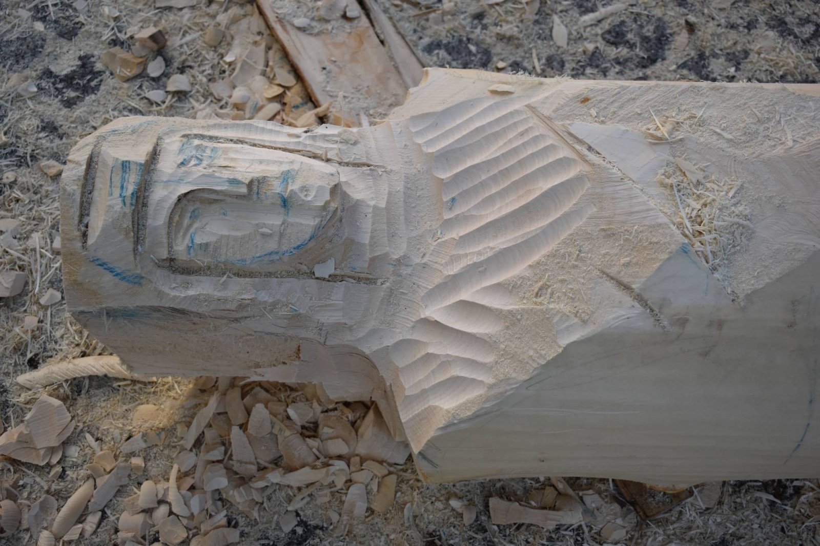 Zdjęcie w galerii na portalu naszraciborz.pl: Na zamku wióry lecą. Panowie rzeźbią księżniczki [FOTO] wiadomości z regionu