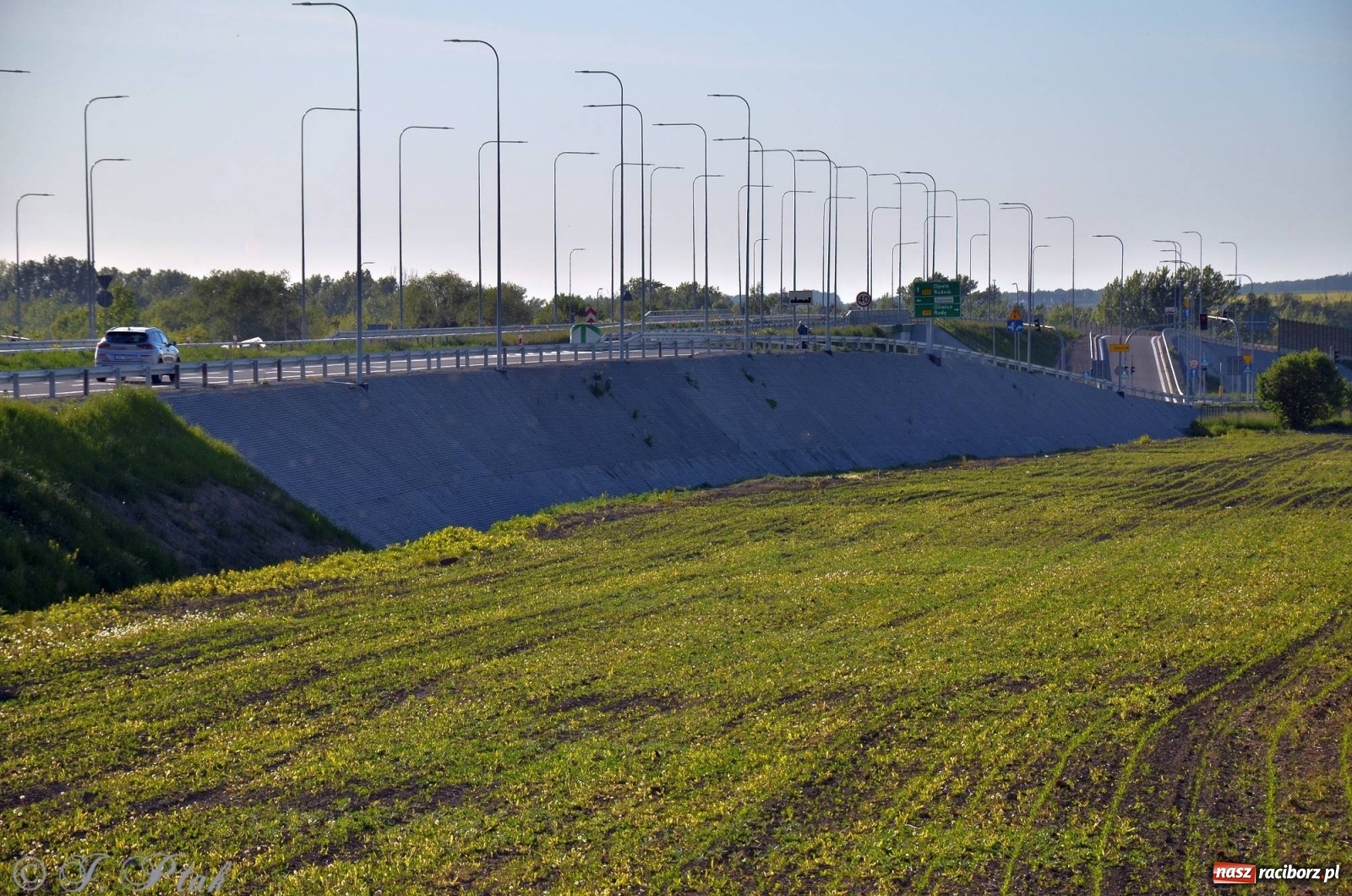 Zdjęcie w galerii na portalu naszraciborz.pl: Obwodnica i okolice. Tak zagospodarowano teren wokół nowej drogi wiadomości z regionu