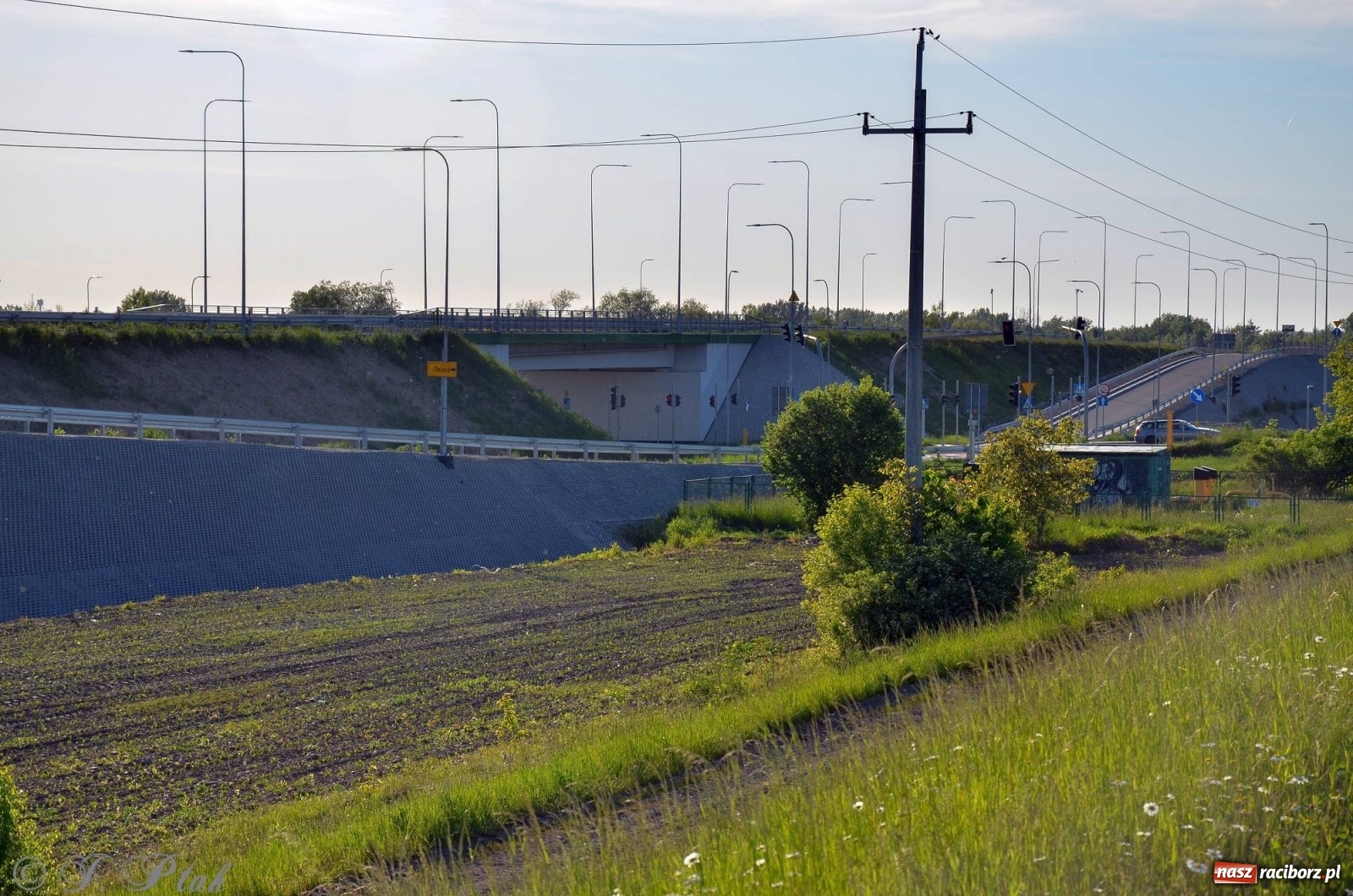 Zdjęcie w galerii na portalu naszraciborz.pl: Obwodnica i okolice. Tak zagospodarowano teren wokół nowej drogi wiadomości z regionu