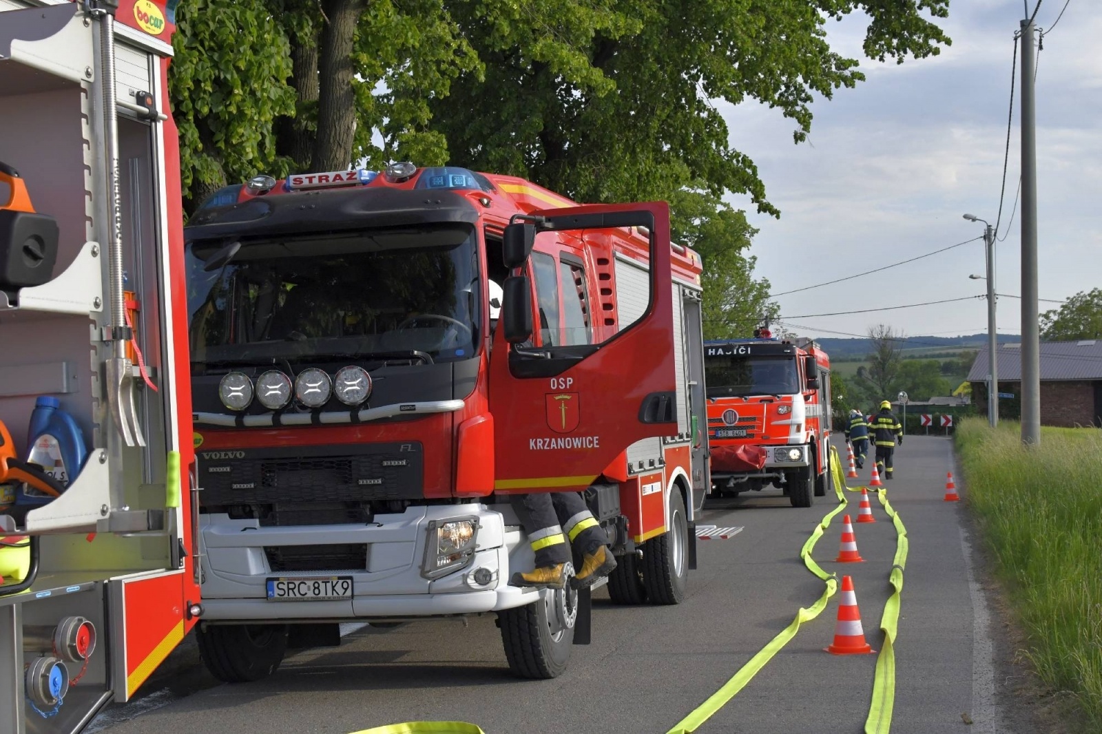 Zdjęcie w galerii na portalu naszraciborz.pl: Pożar kościoła w Pietraszynie. Cztery osoby ranne [FOTO i WIDEO z ĆWICZEŃ] wiadomości z regionu