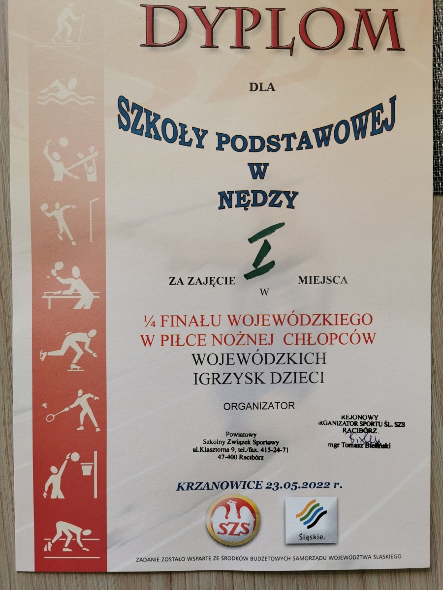 Zdjęcie w galerii na portalu naszraciborz.pl: Piłkarze szkoły z Nędzy najlepsi w Krzanowicach wiadomości z regionu