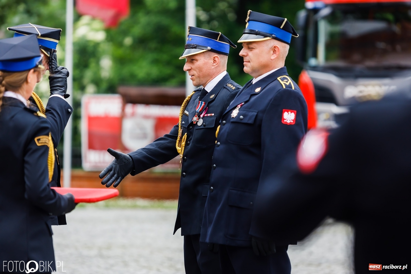 Zdjęcie w galerii na portalu naszraciborz.pl: Cisi aniołowe drugiego człowieka. Dzień Strażaka na Zamku Piastowskim [FOTO i WIDEO] wiadomości z regionu