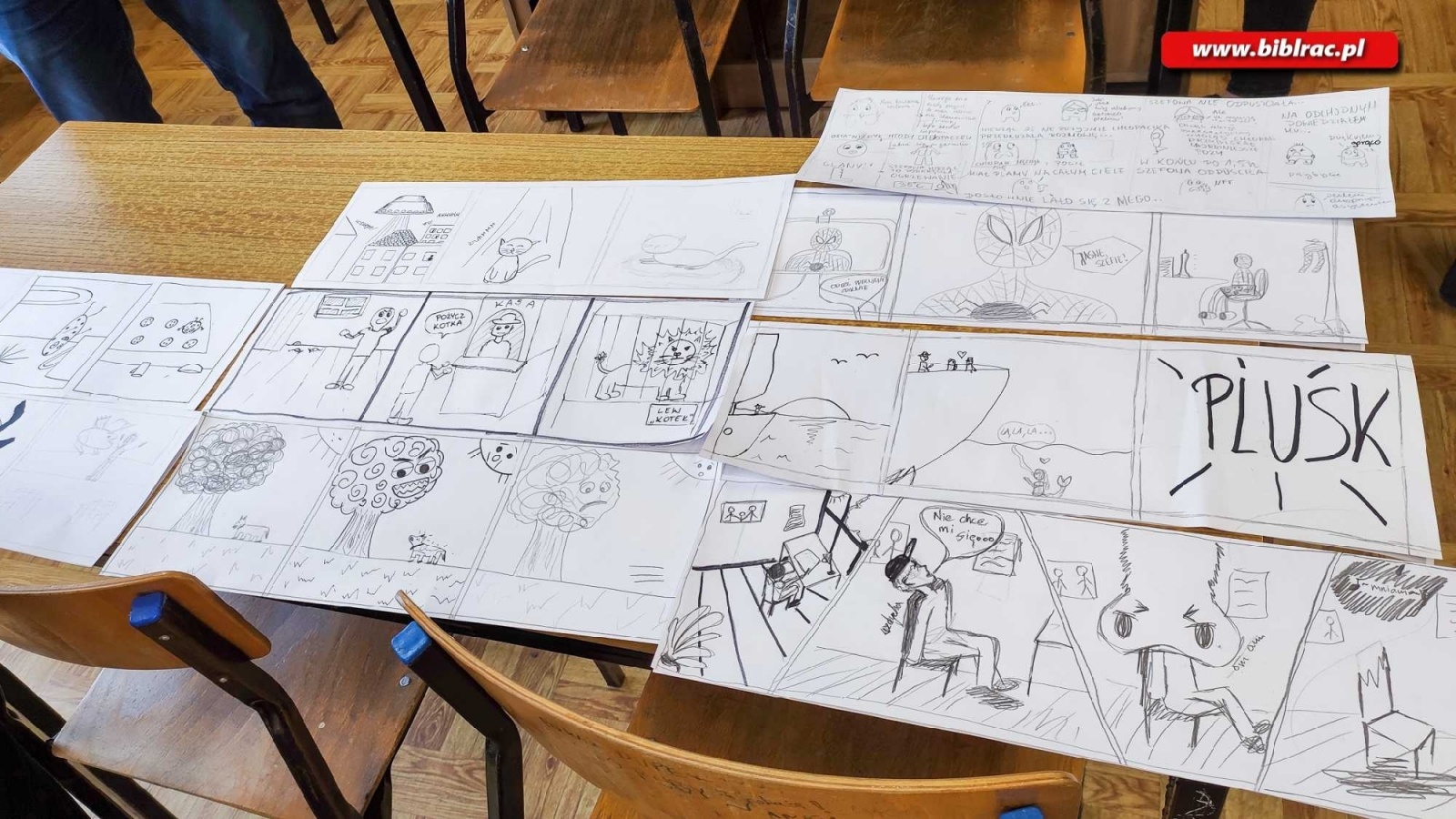 Zdjęcie w galerii na portalu naszraciborz.pl: W raciborskiej bibliotece tworzyli komiksy wiadomości z regionu