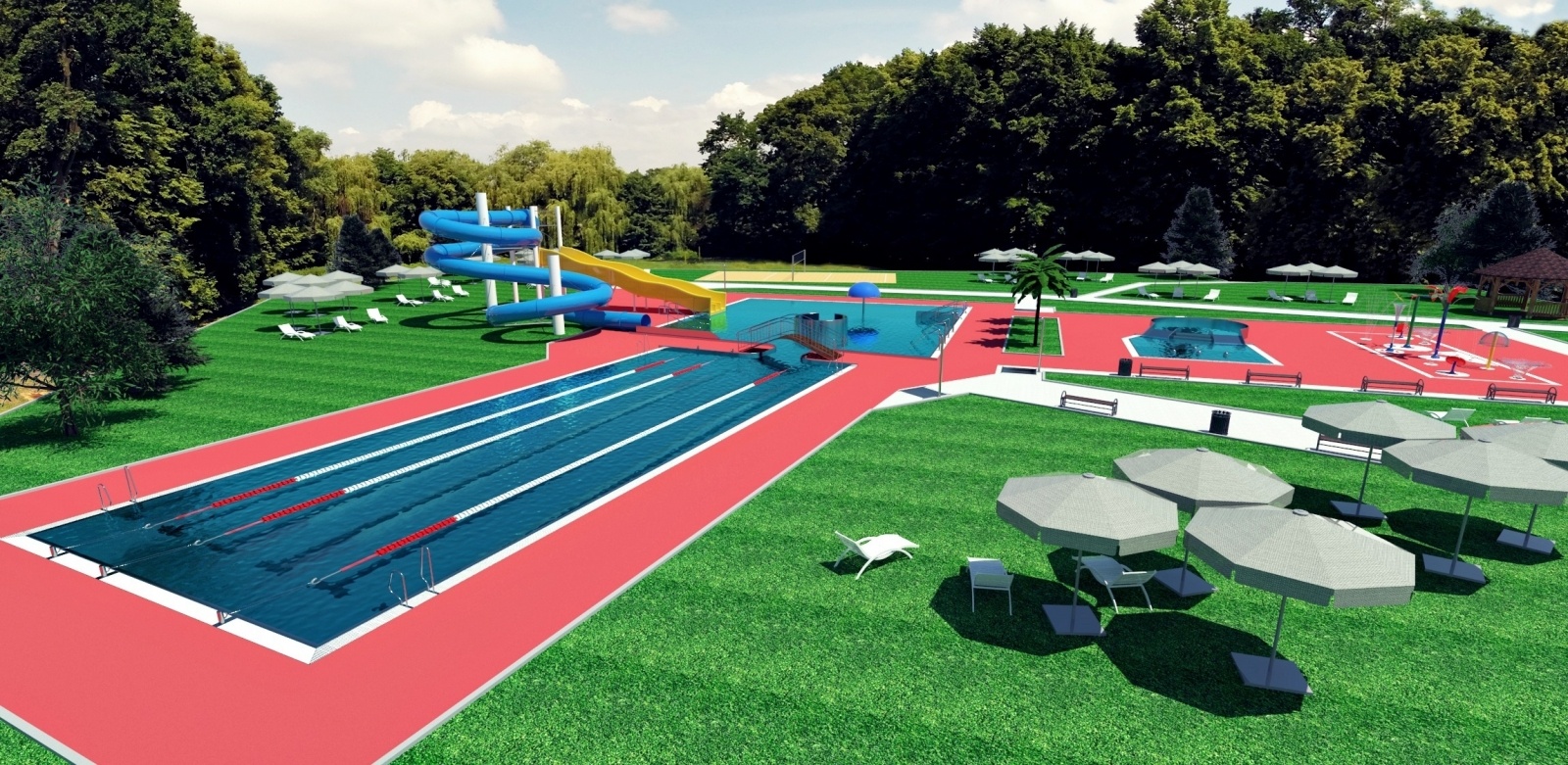 Zdjęcie w galerii na portalu naszraciborz.pl: Tworków i Racibórz - dwa kąpieliska finansowane z Polskiego Ładu wiadomości z regionu