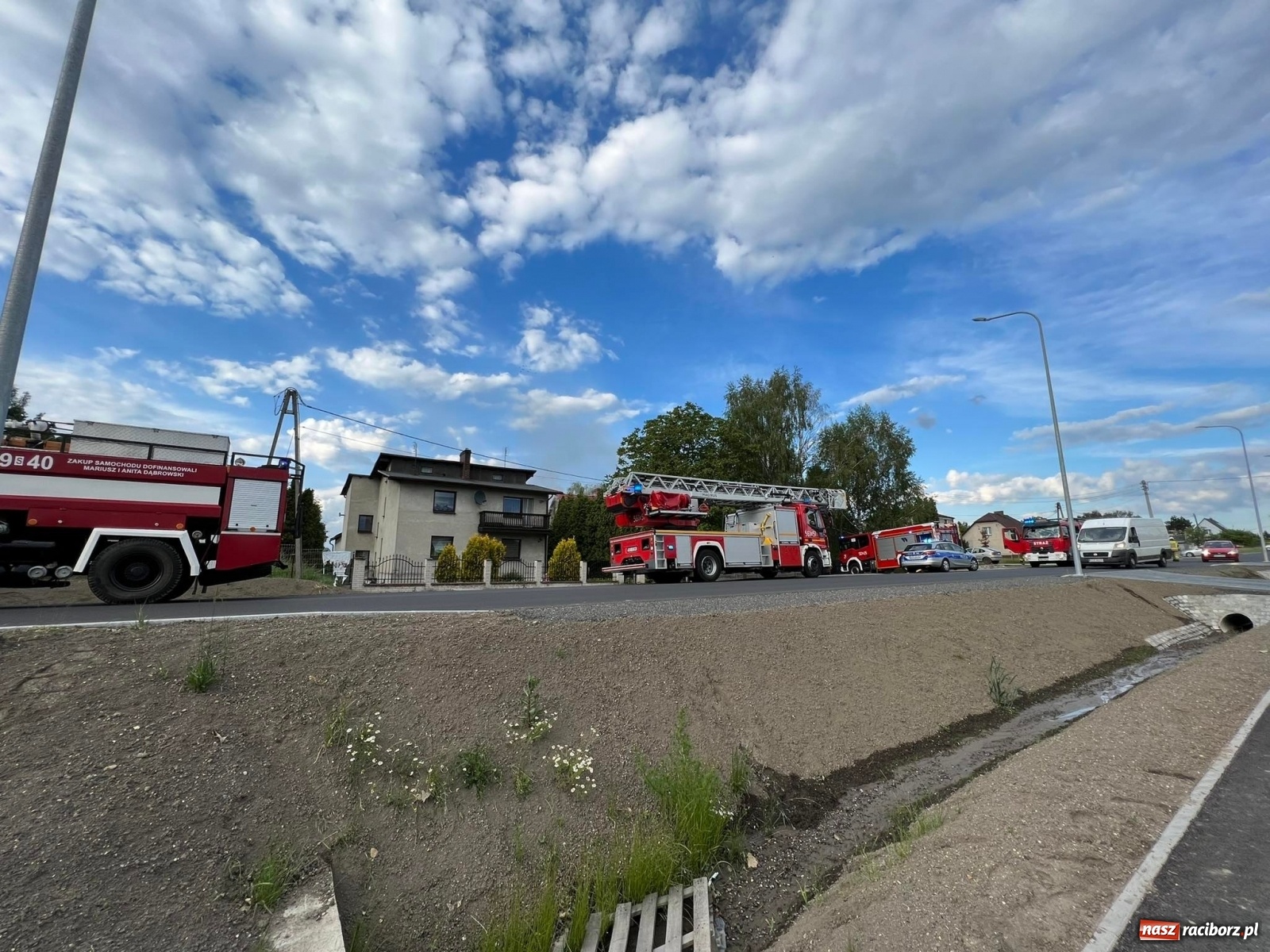 Zdjęcie w galerii na portalu naszraciborz.pl: Raport 998. Poważny pożar w Pogrzebieniu. Straty to 200 tys. złotych  wiadomości z regionu