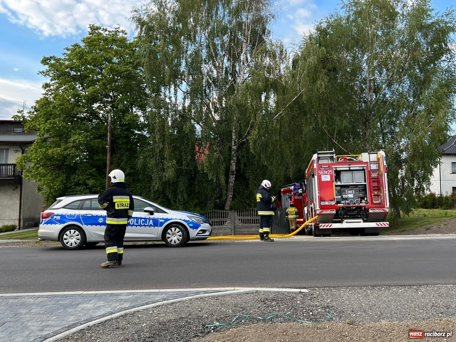 Zdjęcie w galerii na portalu naszraciborz.pl: Raport 998. Poważny pożar w Pogrzebieniu. Straty to 200 tys. złotych  wiadomości z regionu