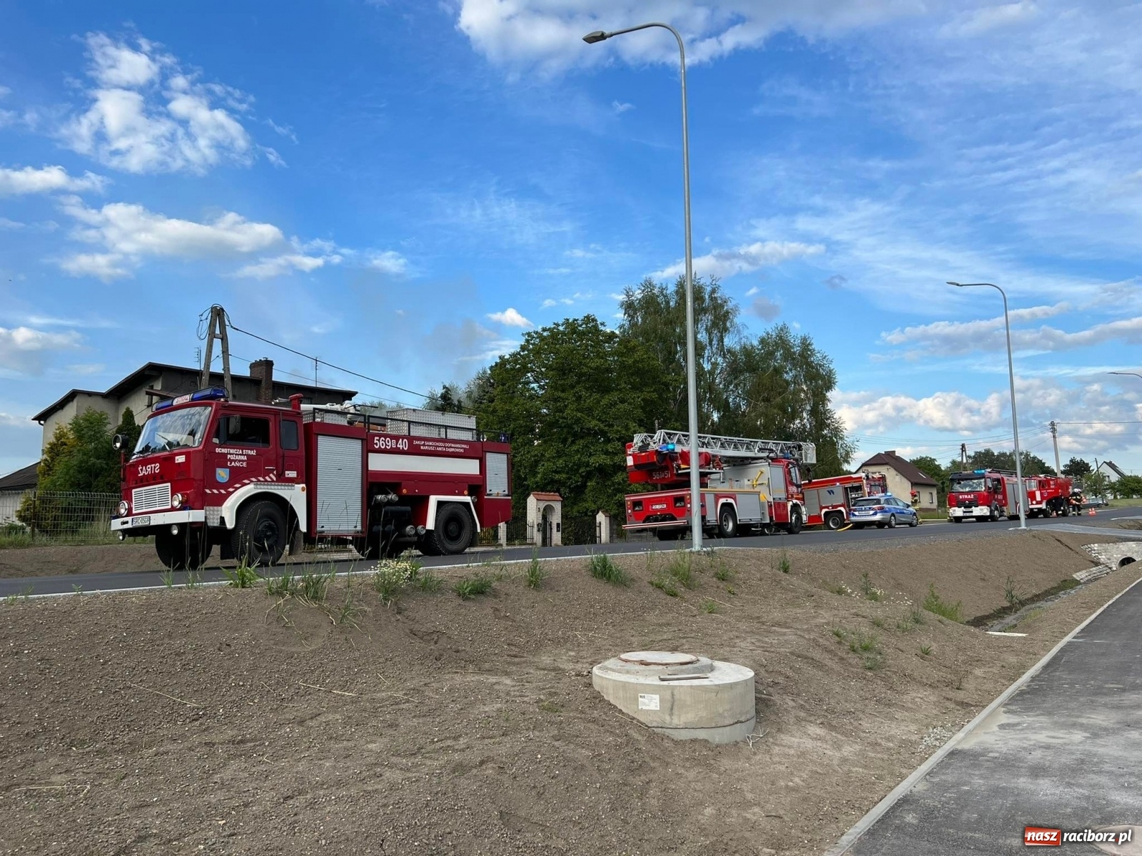 Zdjęcie w galerii na portalu naszraciborz.pl: Raport 998. Poważny pożar w Pogrzebieniu. Straty to 200 tys. złotych  wiadomości z regionu
