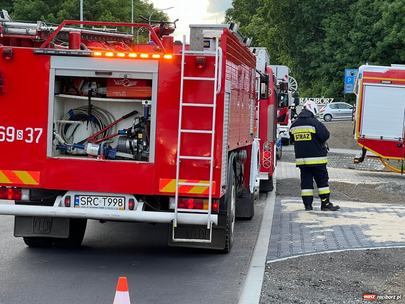 Zdjęcie w galerii na portalu naszraciborz.pl: Raport 998. Poważny pożar w Pogrzebieniu. Straty to 200 tys. złotych  wiadomości z regionu