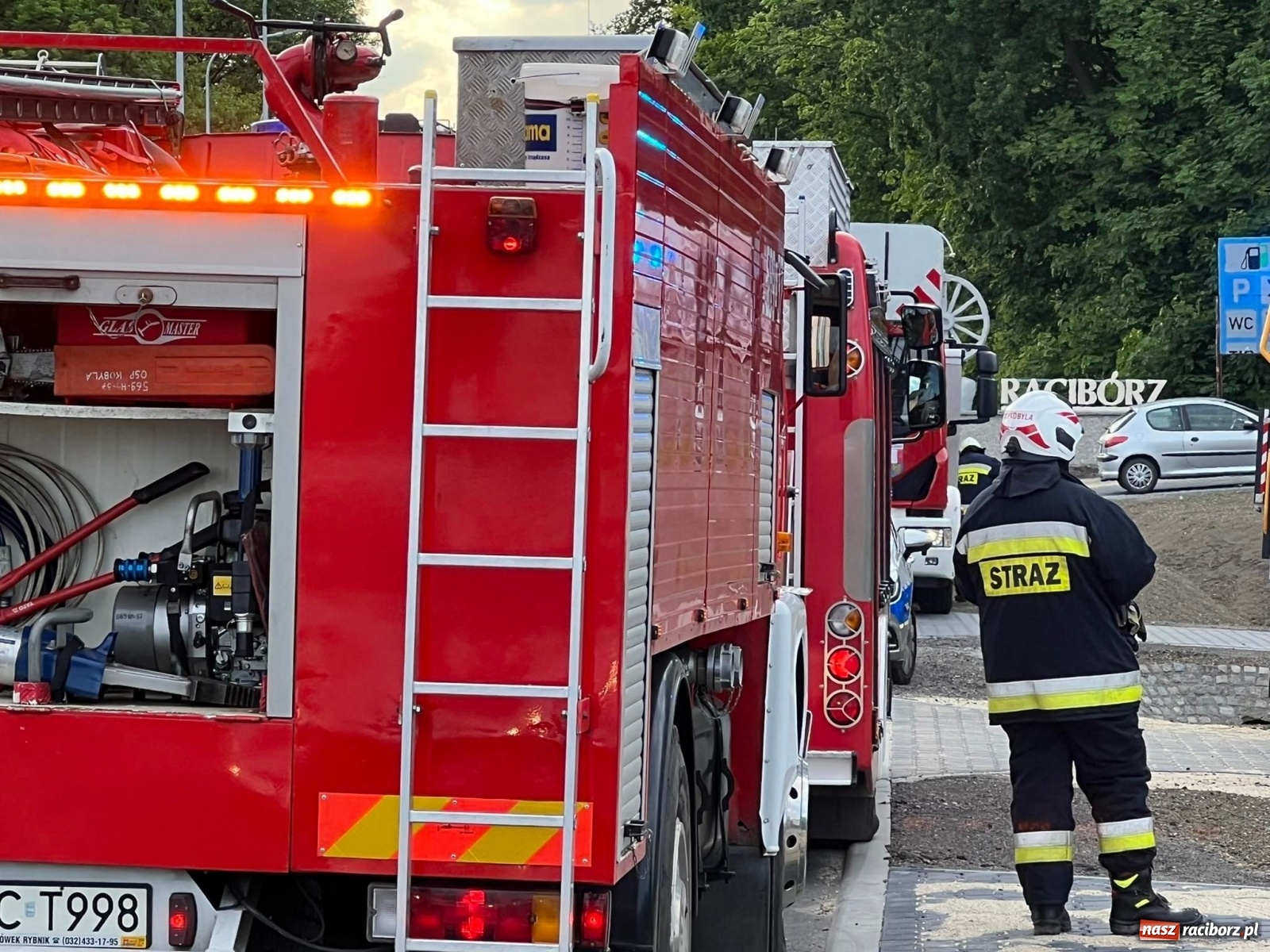 Zdjęcie w galerii na portalu naszraciborz.pl: Raport 998. Poważny pożar w Pogrzebieniu. Straty to 200 tys. złotych  wiadomości z regionu