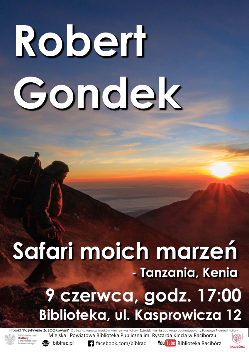 Zdjęcie w galerii na portalu naszraciborz.pl: Safari moich marzeń - Tanzania, Kenia. Spotkanie podróżnicze z Robertem Gondkiem wiadomości z regionu