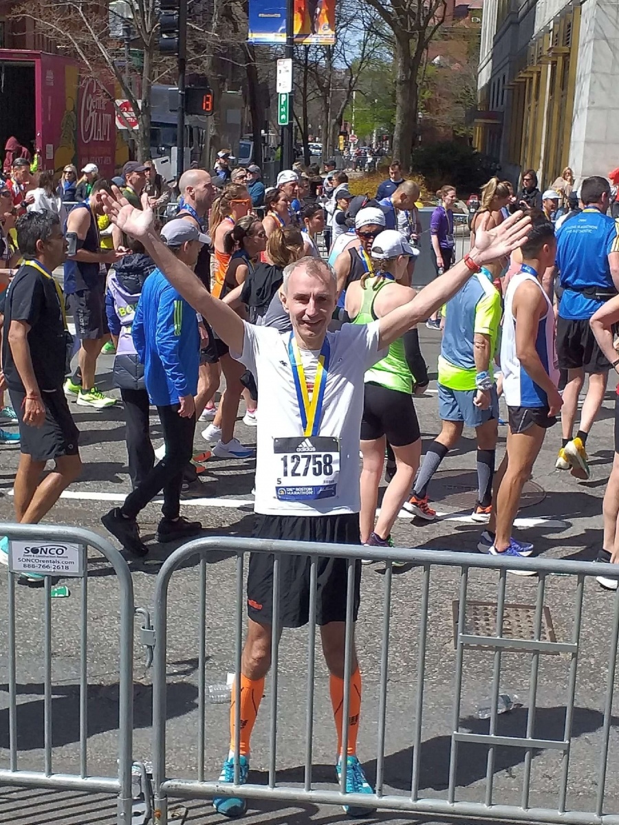 Zdjęcie w galerii na portalu naszraciborz.pl: Raciborzanin spełnił marzenie. Pobiegł w Bostonie wiadomości z regionu