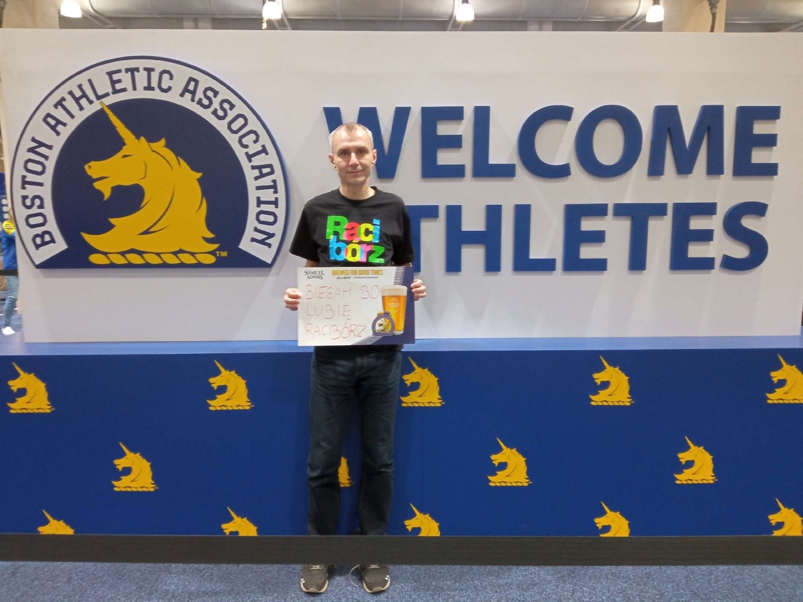 Zdjęcie w galerii na portalu naszraciborz.pl: Raciborzanin spełnił marzenie. Pobiegł w Bostonie wiadomości z regionu