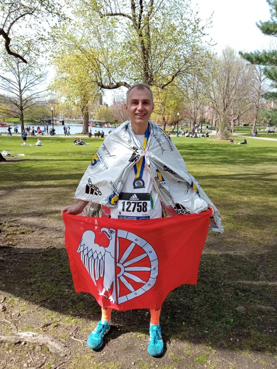Zdjęcie w galerii na portalu naszraciborz.pl: Raciborzanin spełnił marzenie. Pobiegł w Bostonie wiadomości z regionu