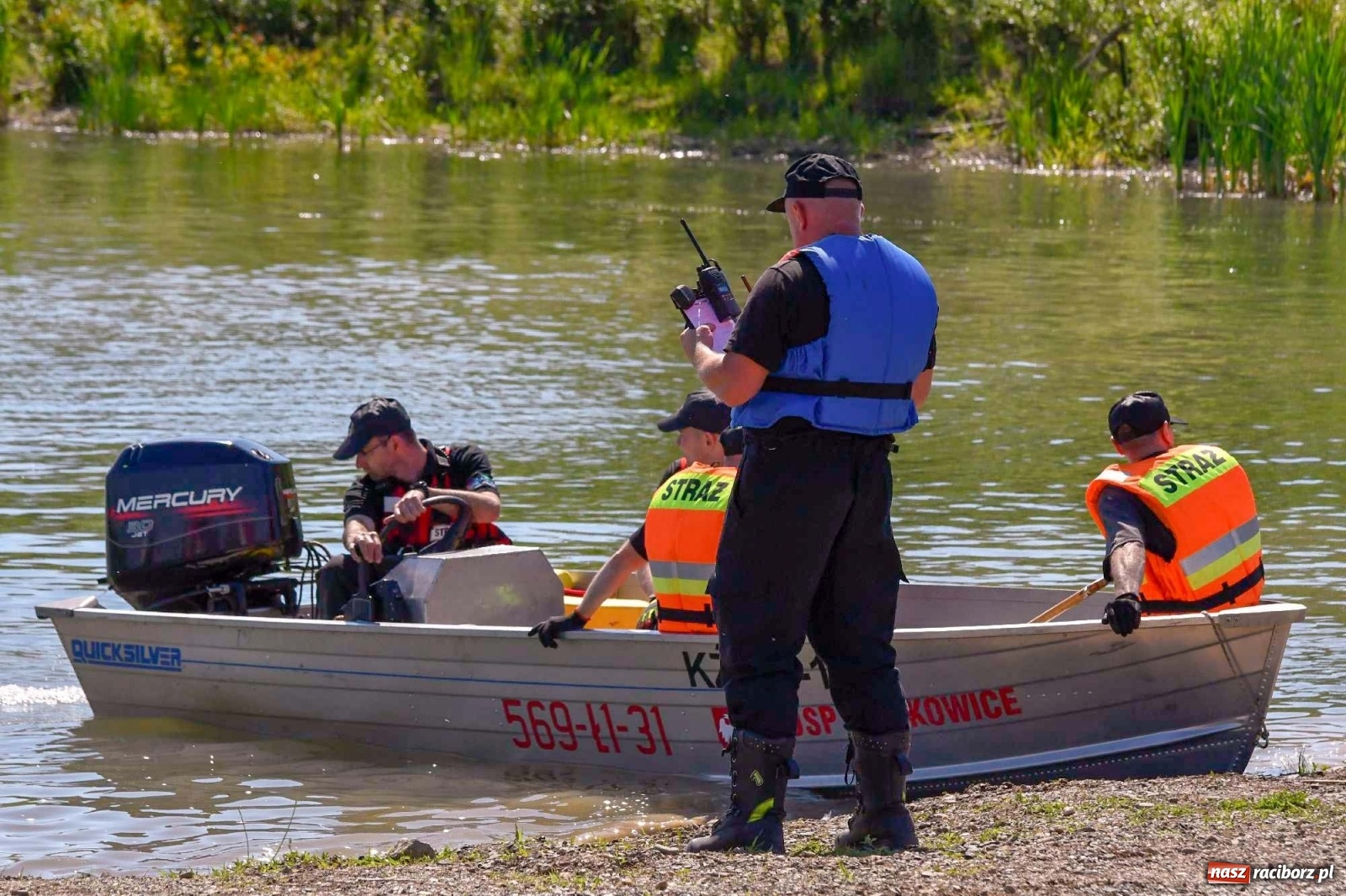 Zdjęcie w galerii na portalu naszraciborz.pl: Kompania odwodowa KSRG powiatu raciborskiego ćwiczyła dziś na terenie zbiornika Racibórz [FOTO i WIDEO] wiadomości z regionu
