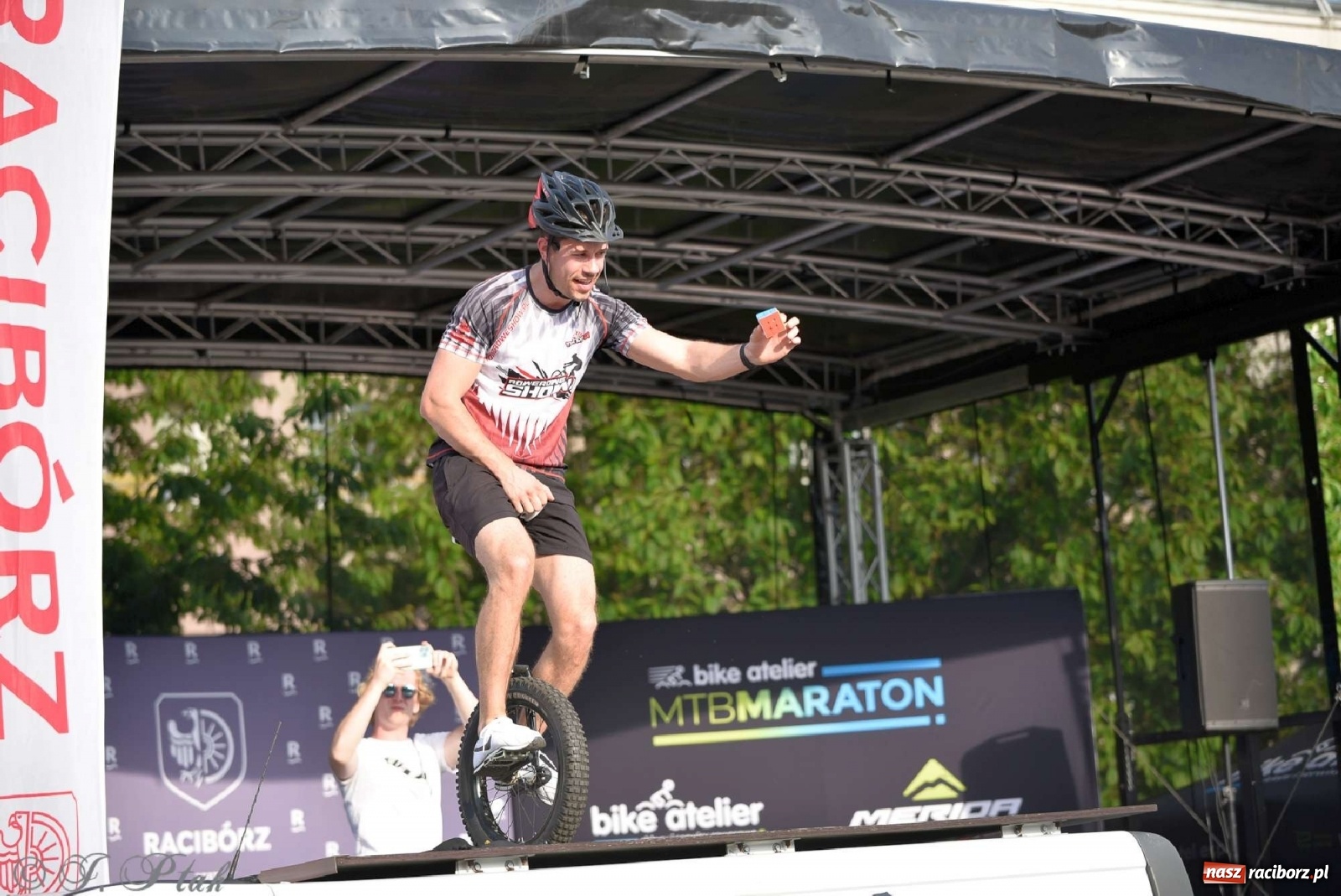 Zdjęcie w galerii na portalu naszraciborz.pl: Racibórz kocha rower i rowerowe show uczestnika Mam Talent wiadomości z regionu