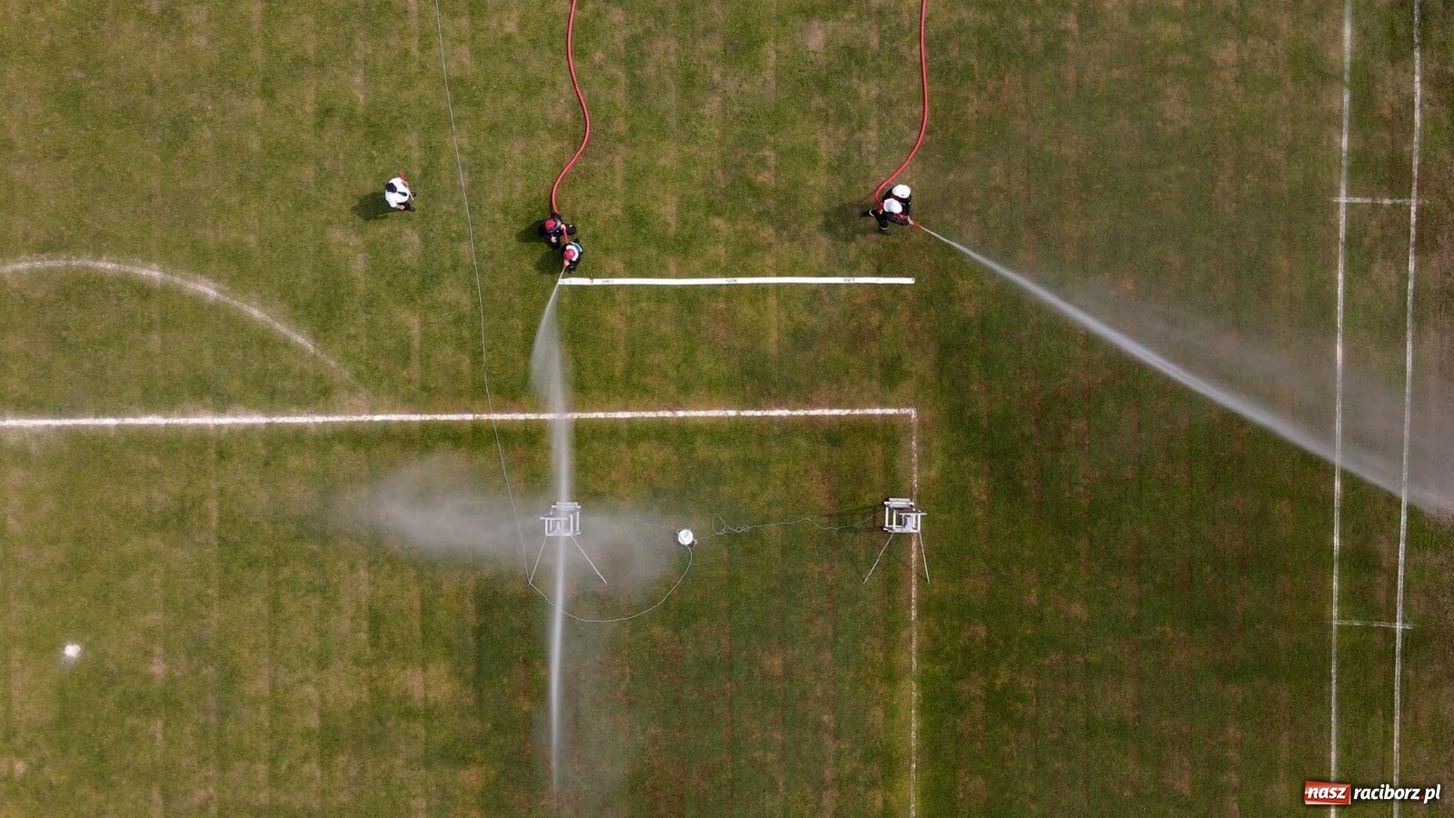 Zdjęcie w galerii na portalu naszraciborz.pl: Strażacka rywalizacja w Pietrowicach Wielkich w oku drona [FOTO i WIDEO] wiadomości z regionu