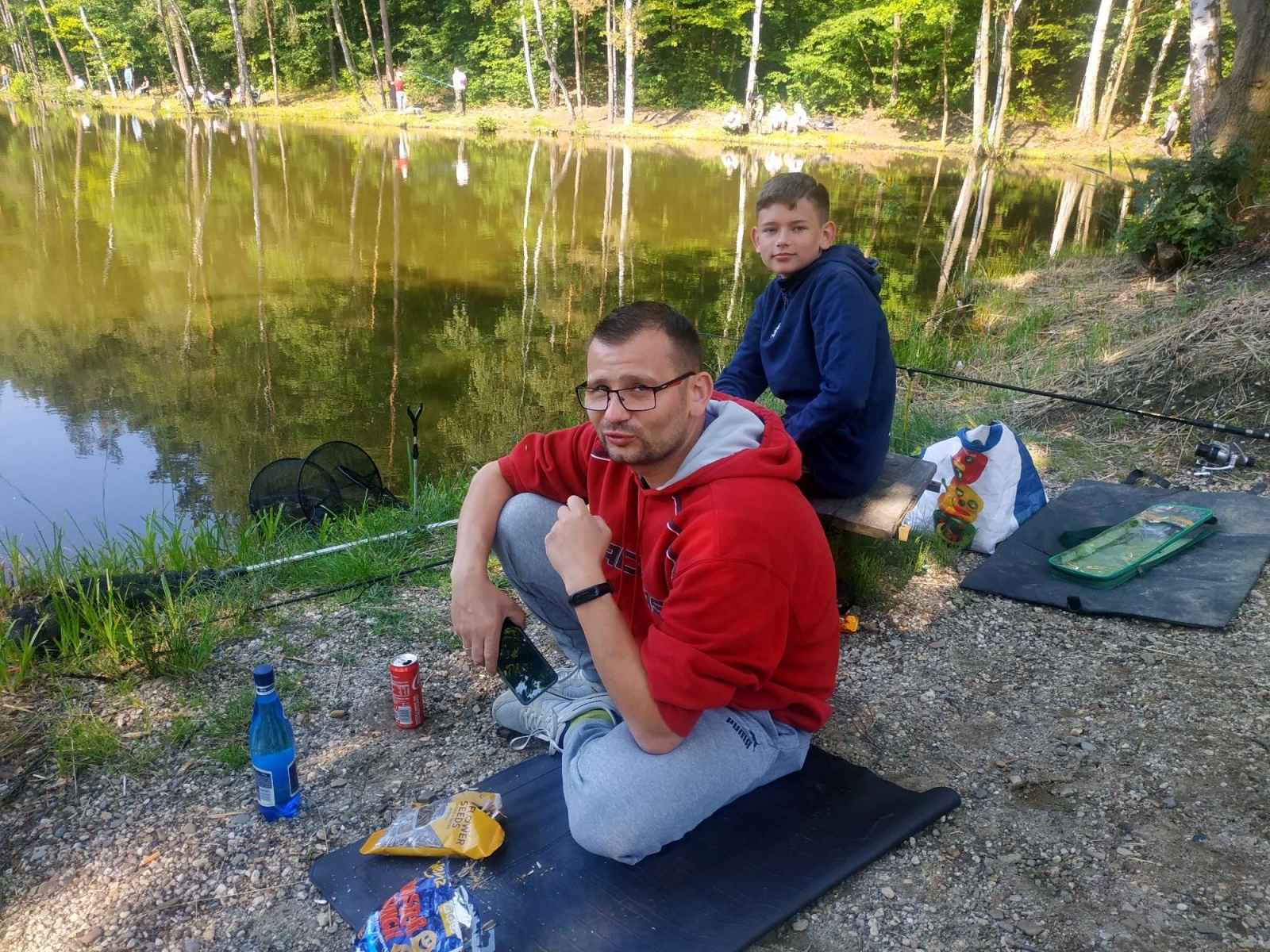 Zdjęcie w galerii na portalu naszraciborz.pl: Taaaka ryba. Najmłodsi wędkowali pod Oborą wiadomości z regionu