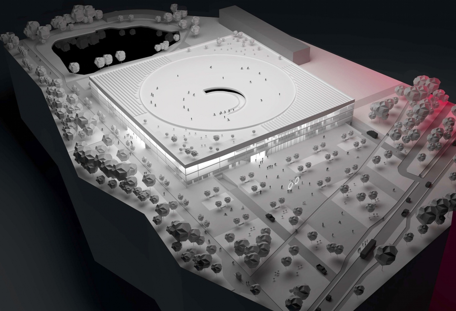Zdjęcie w galerii na portalu naszraciborz.pl: Bike Stop w Parku Śląskim. Projekt Michała Szymaszka zwycięski wiadomości z regionu