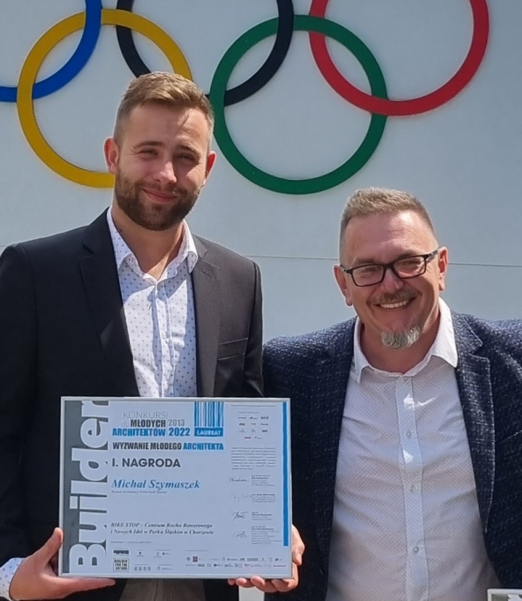 Zdjęcie w galerii na portalu naszraciborz.pl: Bike Stop w Parku Śląskim. Projekt Michała Szymaszka zwycięski wiadomości z regionu