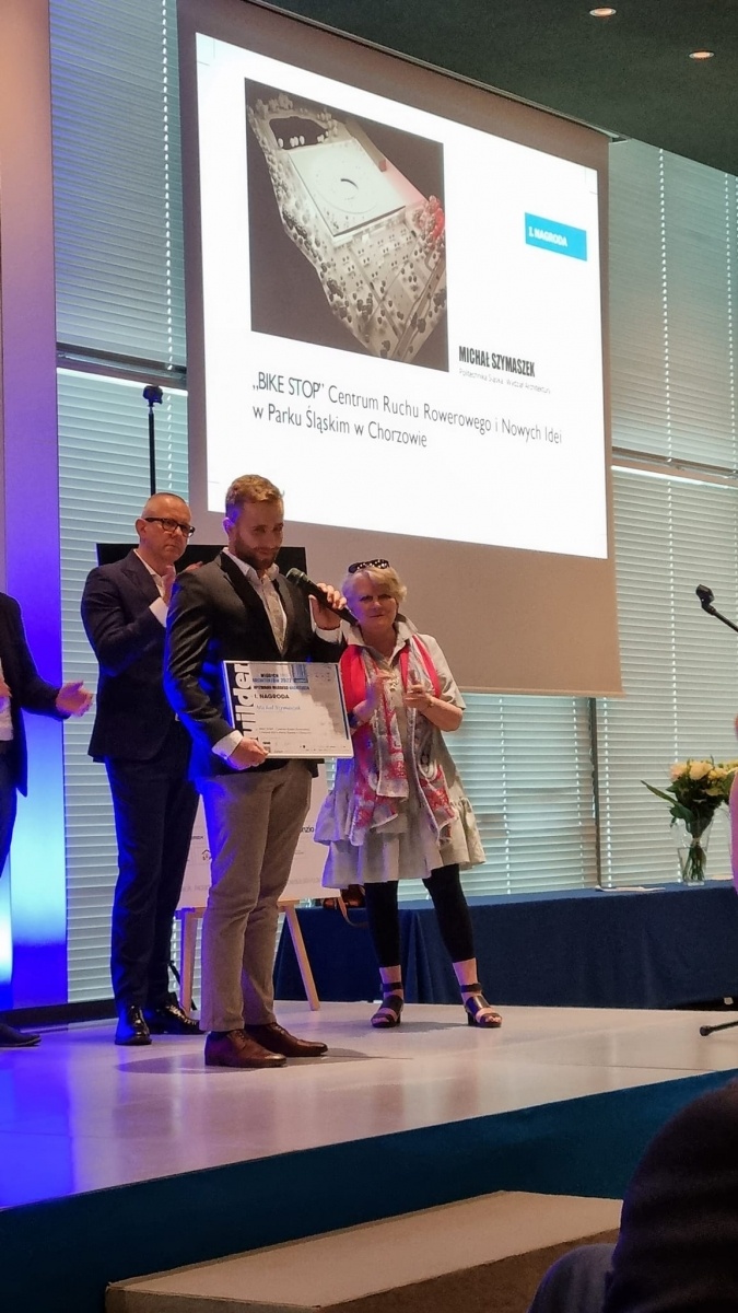 Zdjęcie w galerii na portalu naszraciborz.pl: Bike Stop w Parku Śląskim. Projekt Michała Szymaszka zwycięski wiadomości z regionu