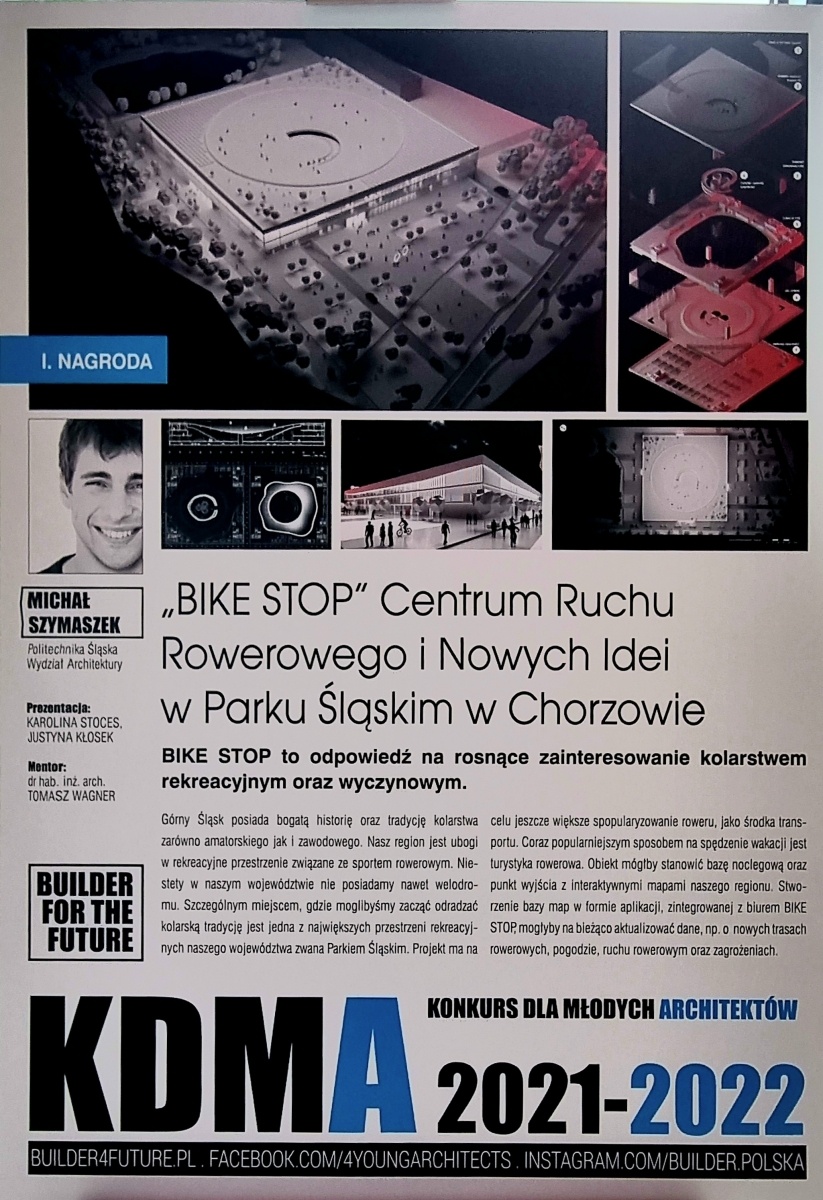 Zdjęcie w galerii na portalu naszraciborz.pl: Bike Stop w Parku Śląskim. Projekt Michała Szymaszka zwycięski wiadomości z regionu