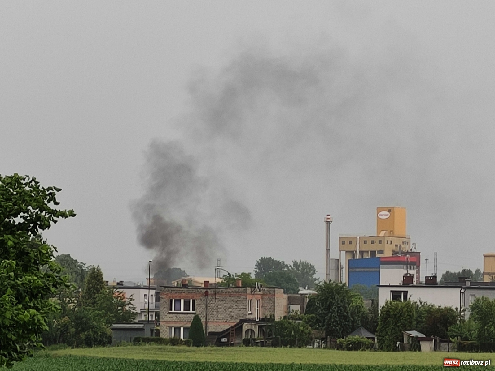 Zdjęcie w galerii na portalu naszraciborz.pl: Pożar transformatora na terenie Henkla [FOTO i WIDEO] wiadomości z regionu