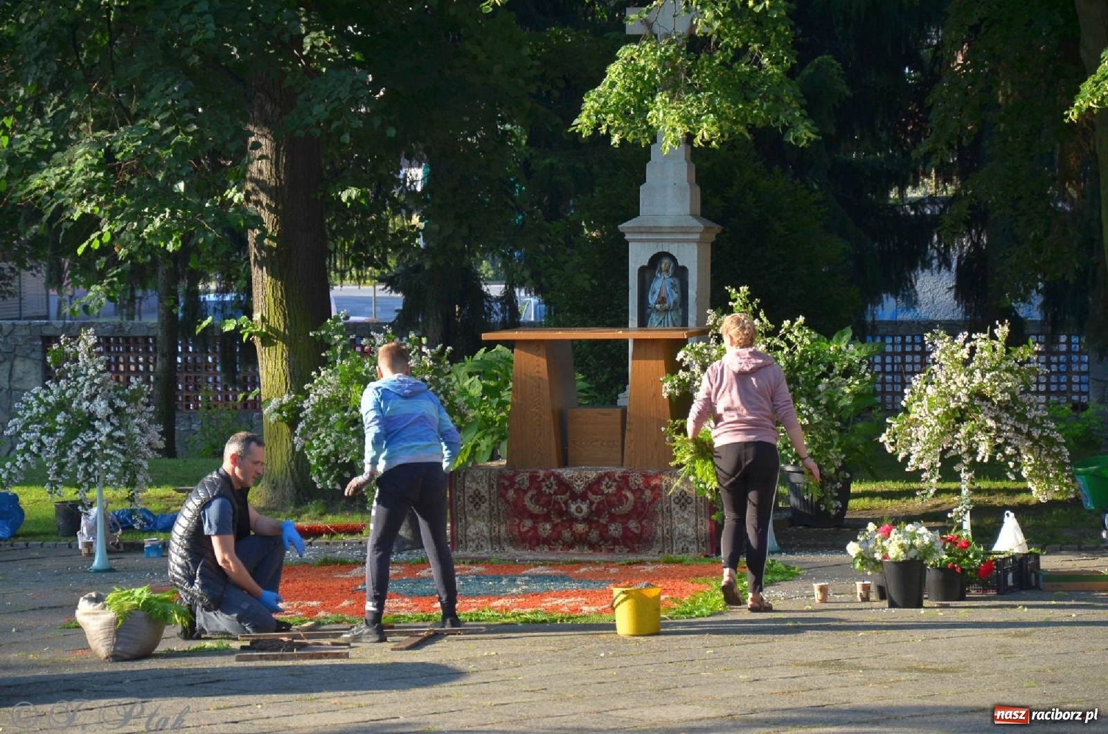 Zdjęcie w galerii na portalu naszraciborz.pl: Parafie NSPJ i Matki Bożej gotowe na Boże Ciało wiadomości z regionu