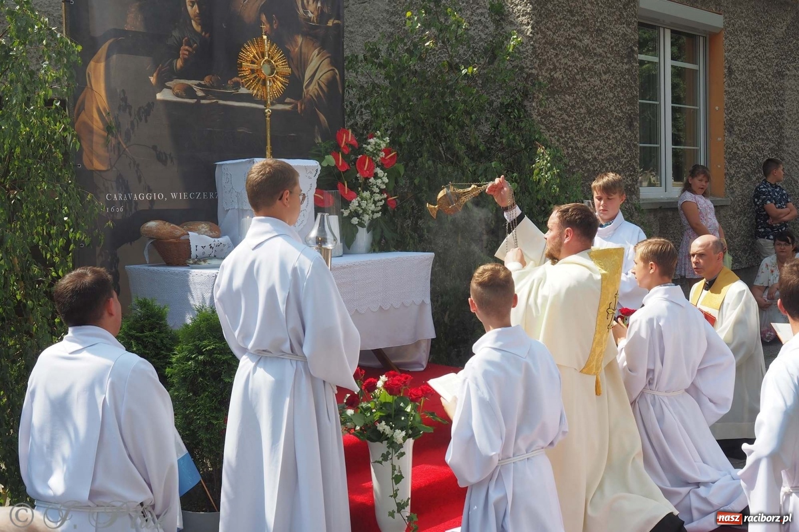 Zdjęcie w galerii na portalu naszraciborz.pl: Boże Ciało w największej raciborskiej parafii [FOTO i WIDEO] wiadomości z regionu