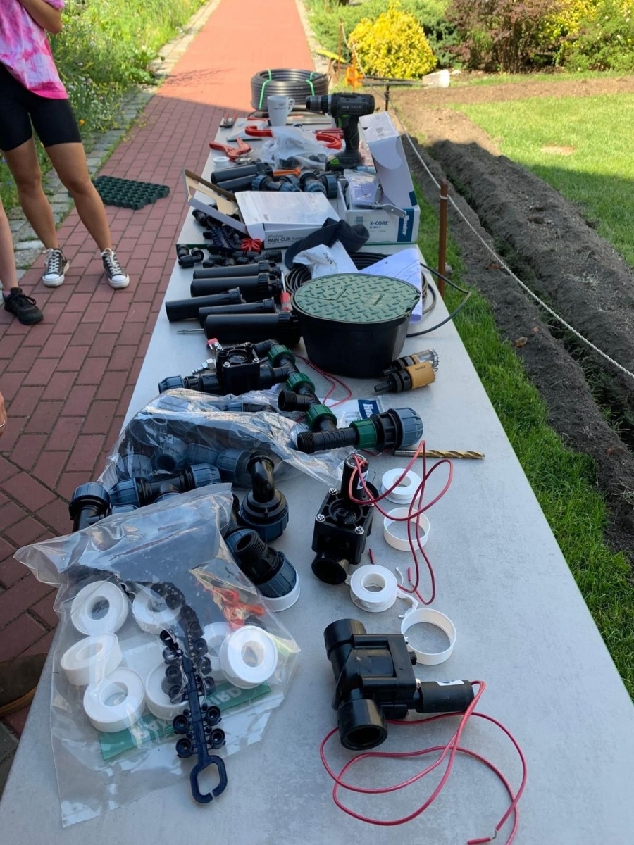 Zdjęcie w galerii na portalu naszraciborz.pl: System automatycznego nawadniania w CKZiU nr 1 w Raciborzu wiadomości z regionu