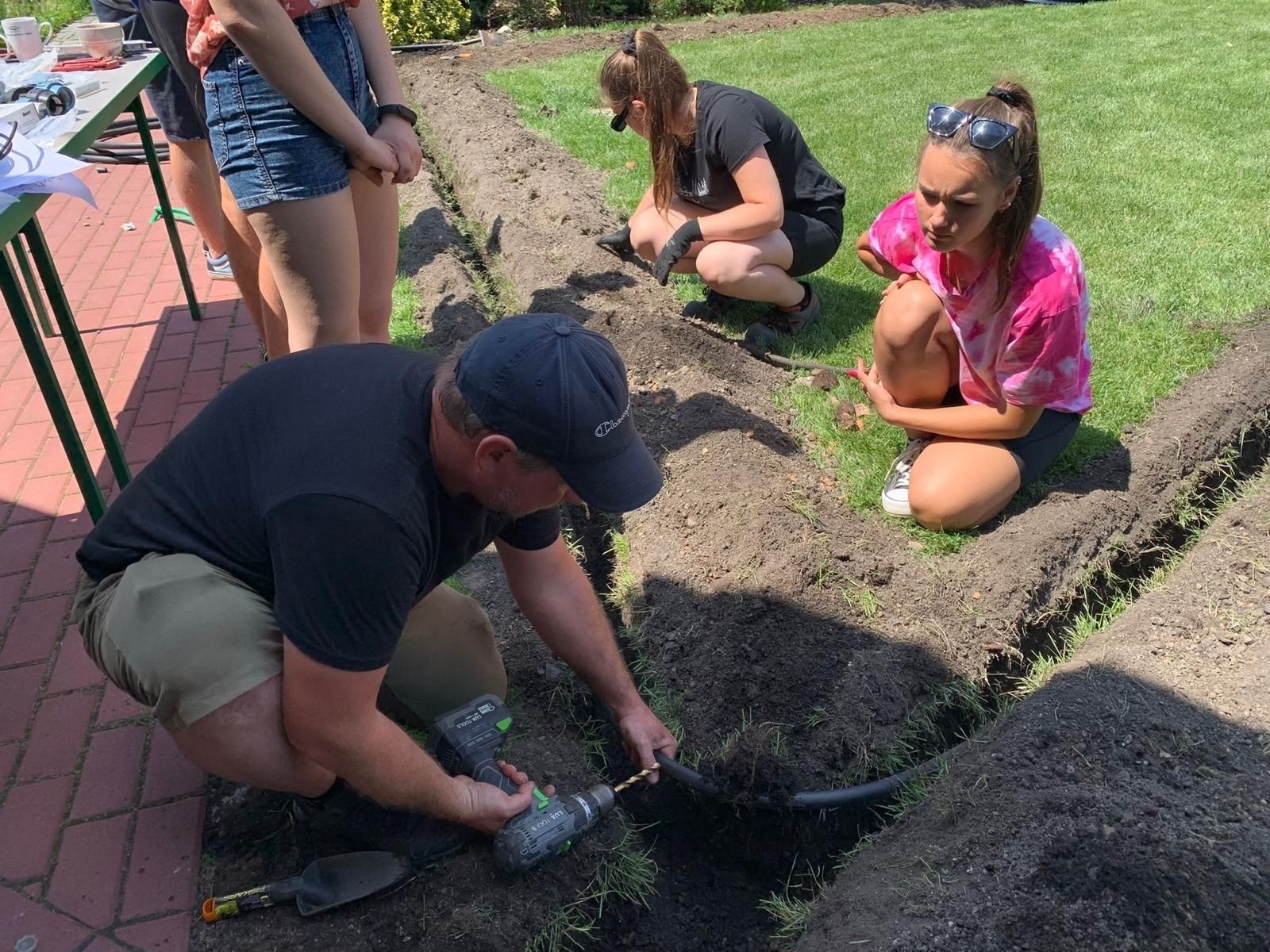 Zdjęcie w galerii na portalu naszraciborz.pl: System automatycznego nawadniania w CKZiU nr 1 w Raciborzu wiadomości z regionu