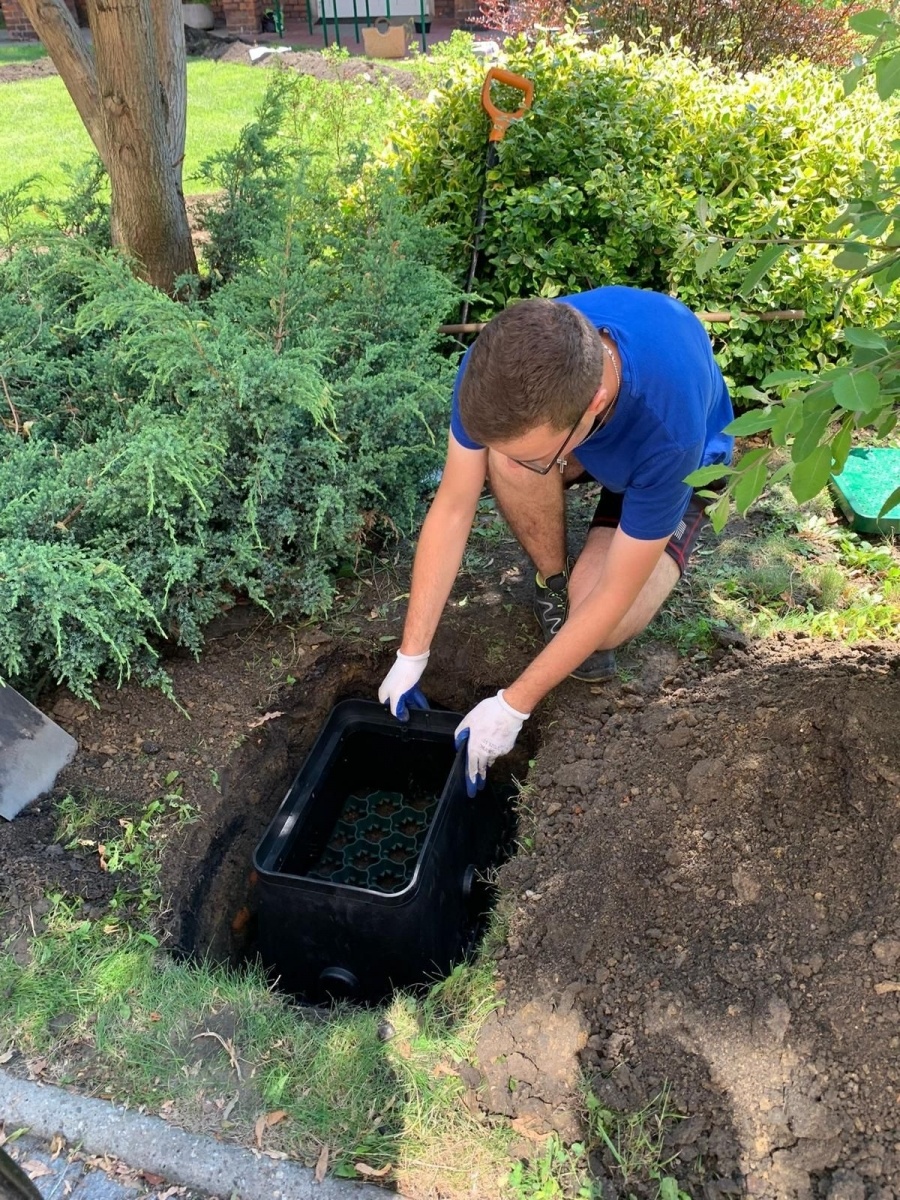 Zdjęcie w galerii na portalu naszraciborz.pl: System automatycznego nawadniania w CKZiU nr 1 w Raciborzu wiadomości z regionu