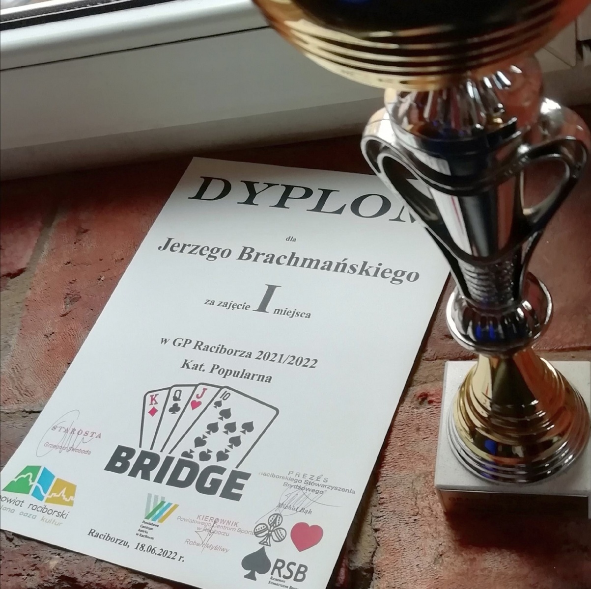 Zdjęcie w galerii na portalu naszraciborz.pl: Brydżyści z Raciborza podsumowali sezon wiadomości z regionu