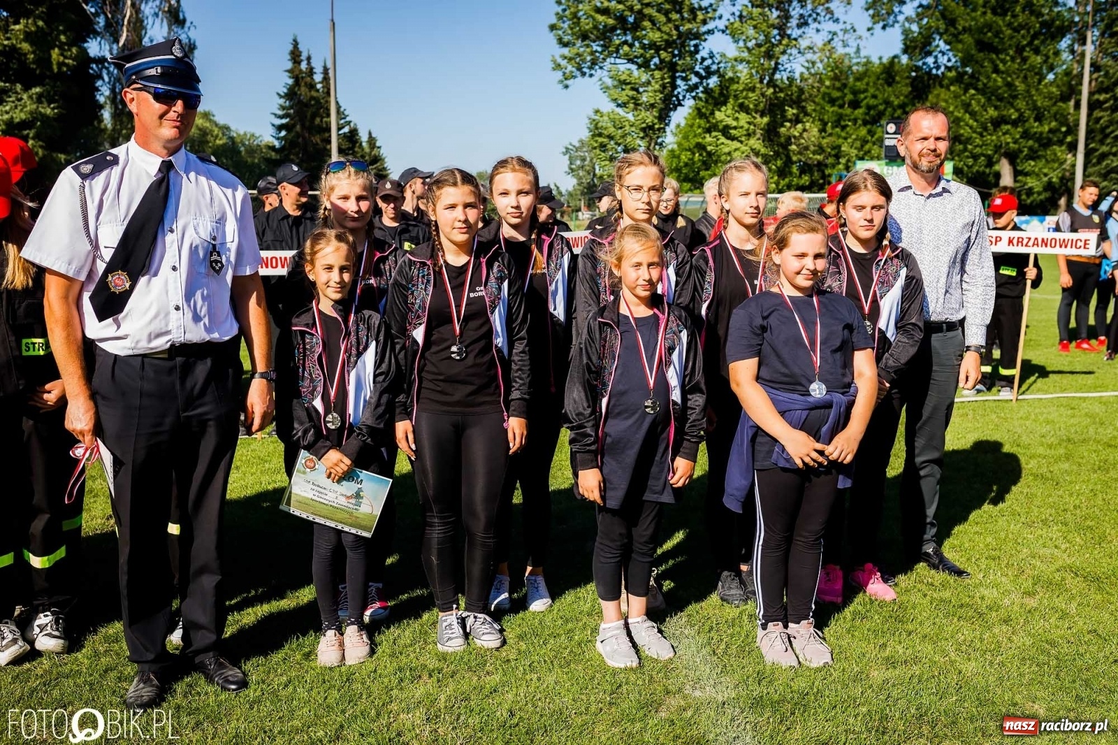 Zdjęcie w galerii na portalu naszraciborz.pl: Gminne zawody OSP. Trzy trofea dla Krzanowic, jedno dla Borucina [FOTO i WIDEO] wiadomości z regionu