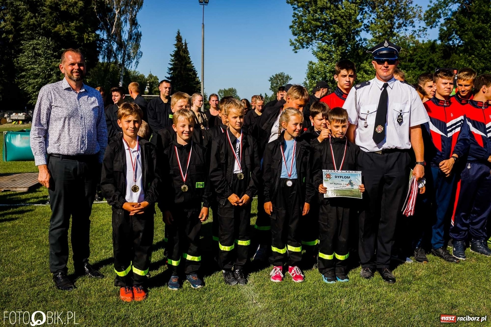 Zdjęcie w galerii na portalu naszraciborz.pl: Gminne zawody OSP. Trzy trofea dla Krzanowic, jedno dla Borucina [FOTO i WIDEO] wiadomości z regionu