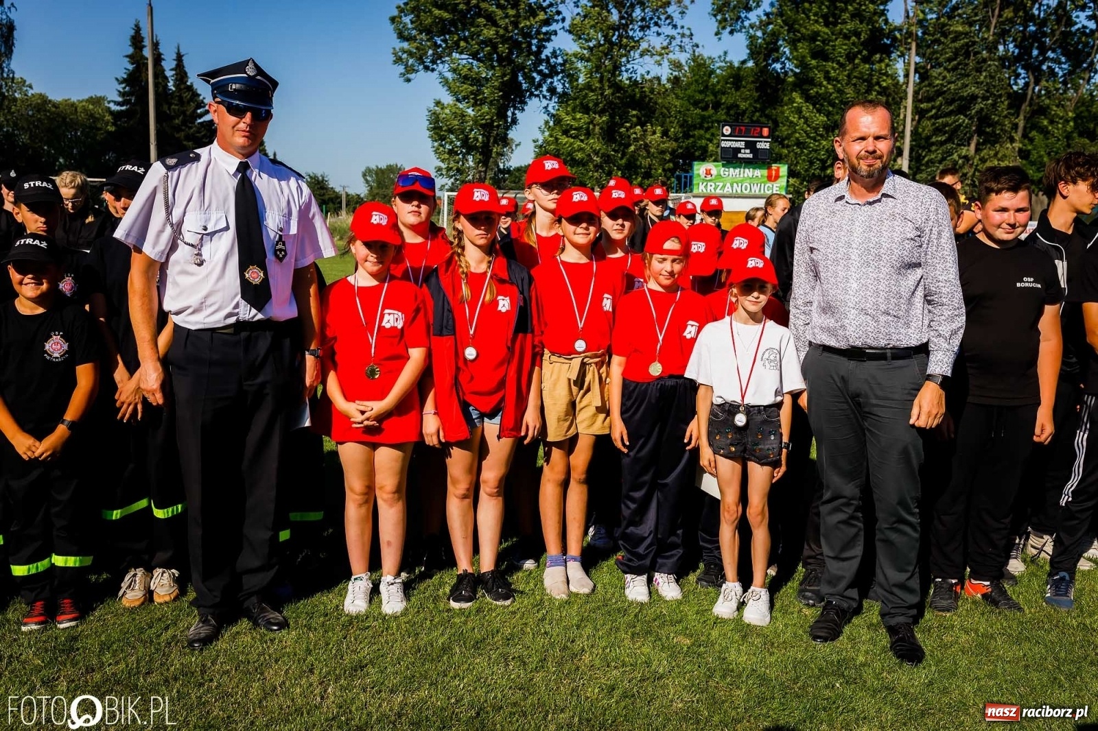 Zdjęcie w galerii na portalu naszraciborz.pl: Gminne zawody OSP. Trzy trofea dla Krzanowic, jedno dla Borucina [FOTO i WIDEO] wiadomości z regionu