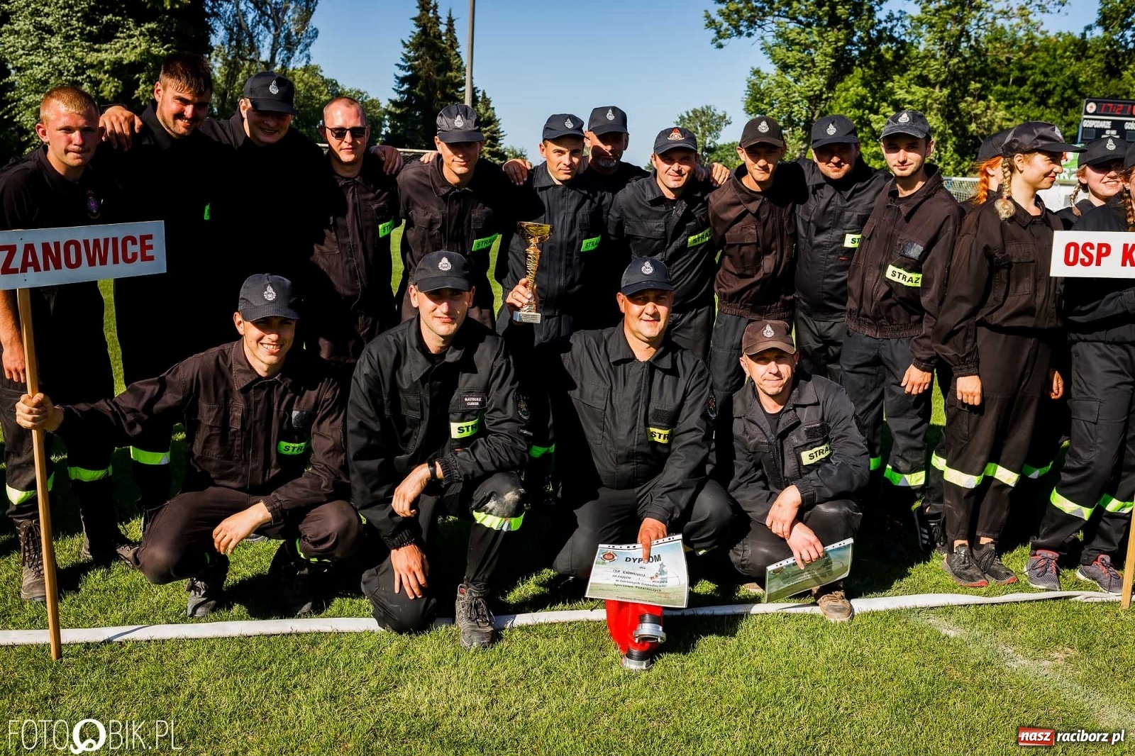 Zdjęcie w galerii na portalu naszraciborz.pl: Gminne zawody OSP. Trzy trofea dla Krzanowic, jedno dla Borucina [FOTO i WIDEO] wiadomości z regionu