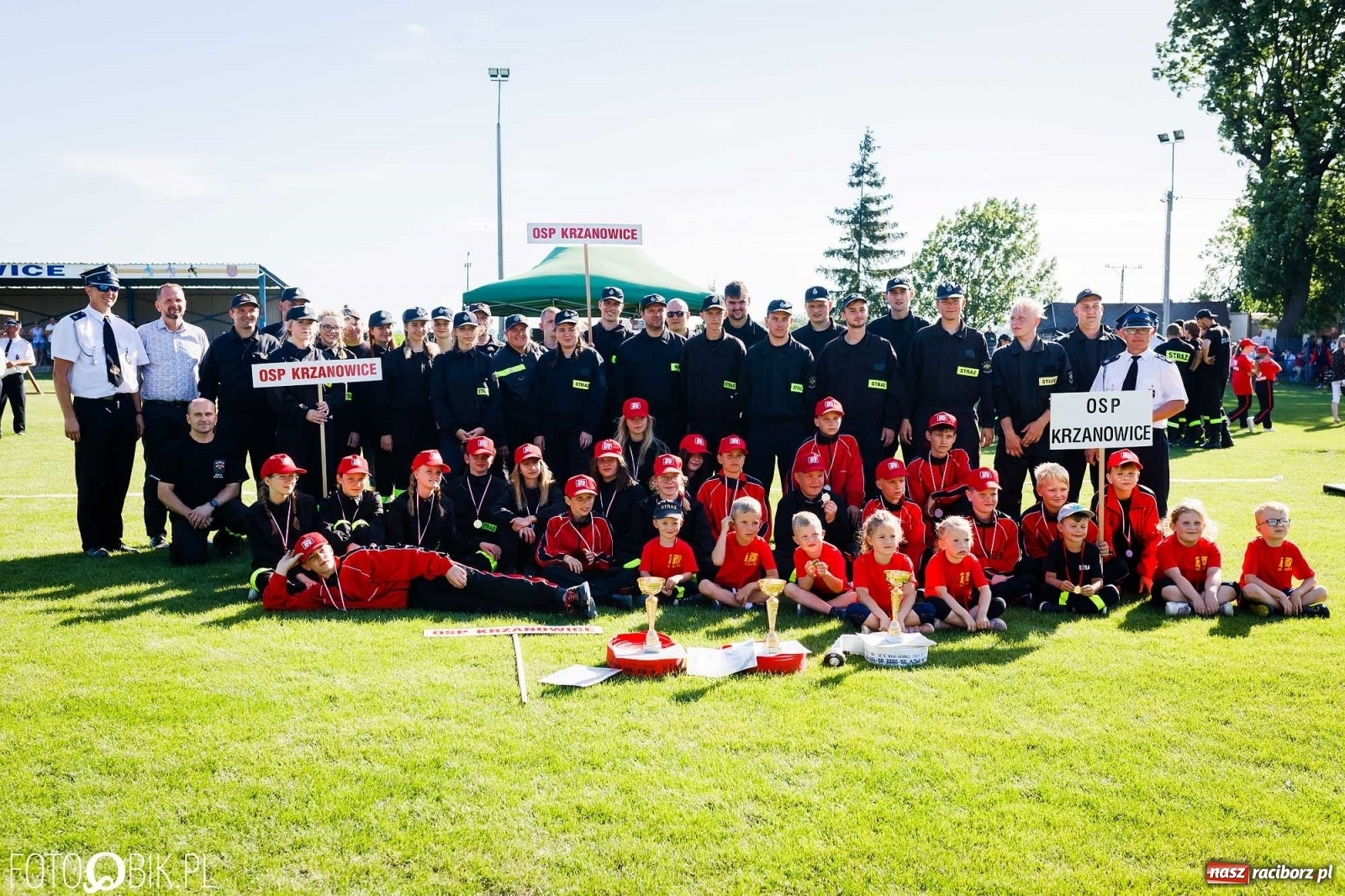 Zdjęcie w galerii na portalu naszraciborz.pl: Gminne zawody OSP. Trzy trofea dla Krzanowic, jedno dla Borucina [FOTO i WIDEO] wiadomości z regionu