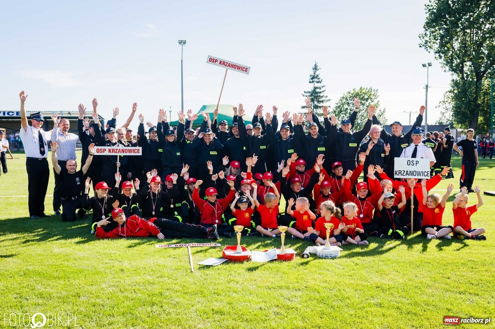 Zdjęcie w galerii na portalu naszraciborz.pl: Gminne zawody OSP. Trzy trofea dla Krzanowic, jedno dla Borucina [FOTO i WIDEO] wiadomości z regionu